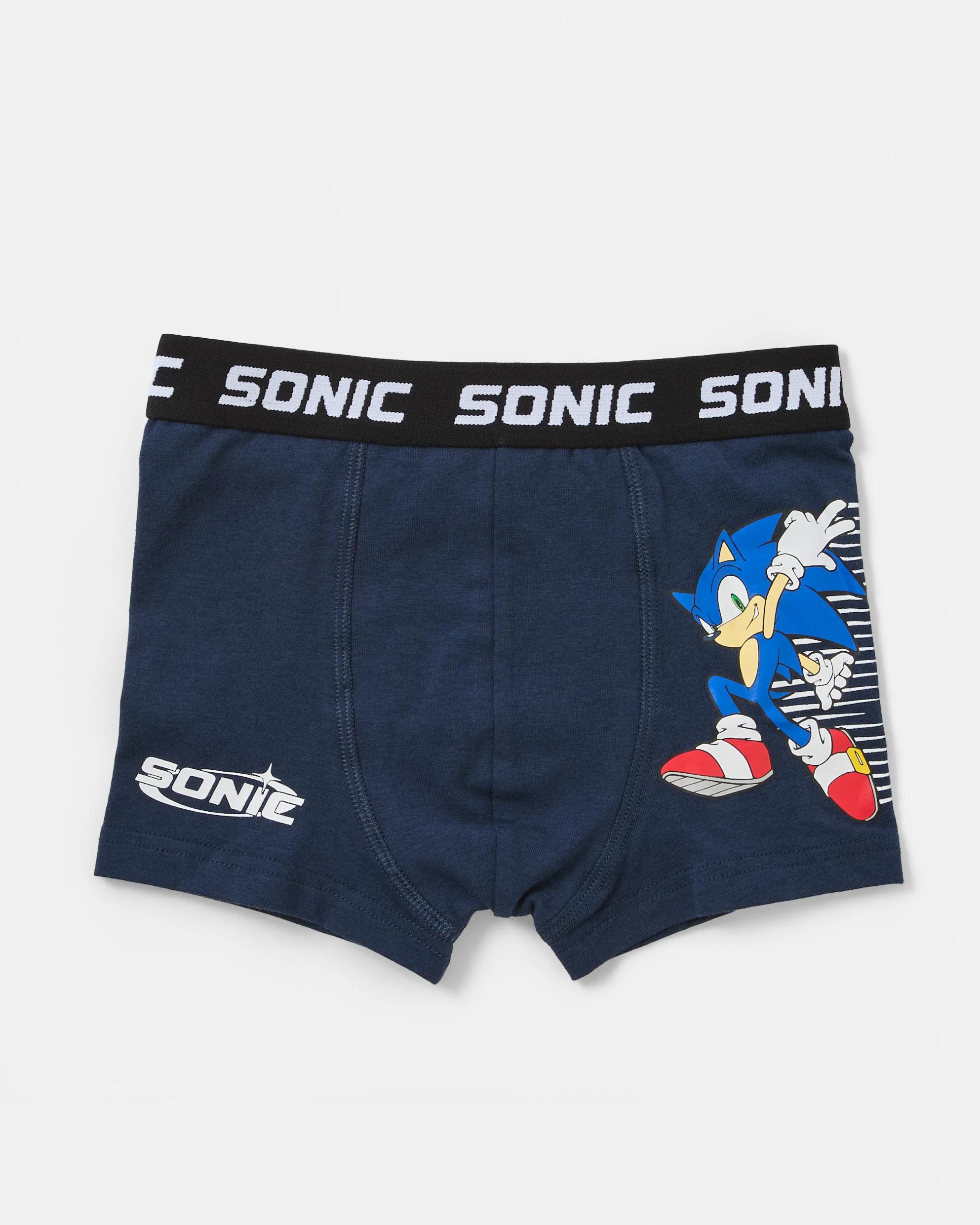 4 3 Pack Sonic The Hedgehog License Trunks Sonic, 4 of 6