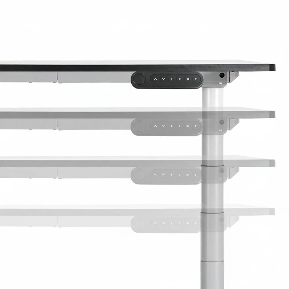 4 Artiss Standing Desk Frame Only Motorised Dual Motor - White, 4 of 6