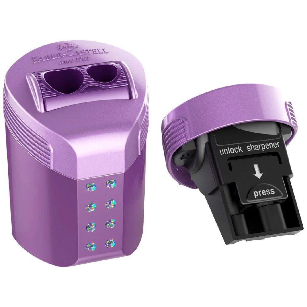 6 Faber-Castell 2 Hole Sharpener with RollOn Box Sparkle, 6 of 8