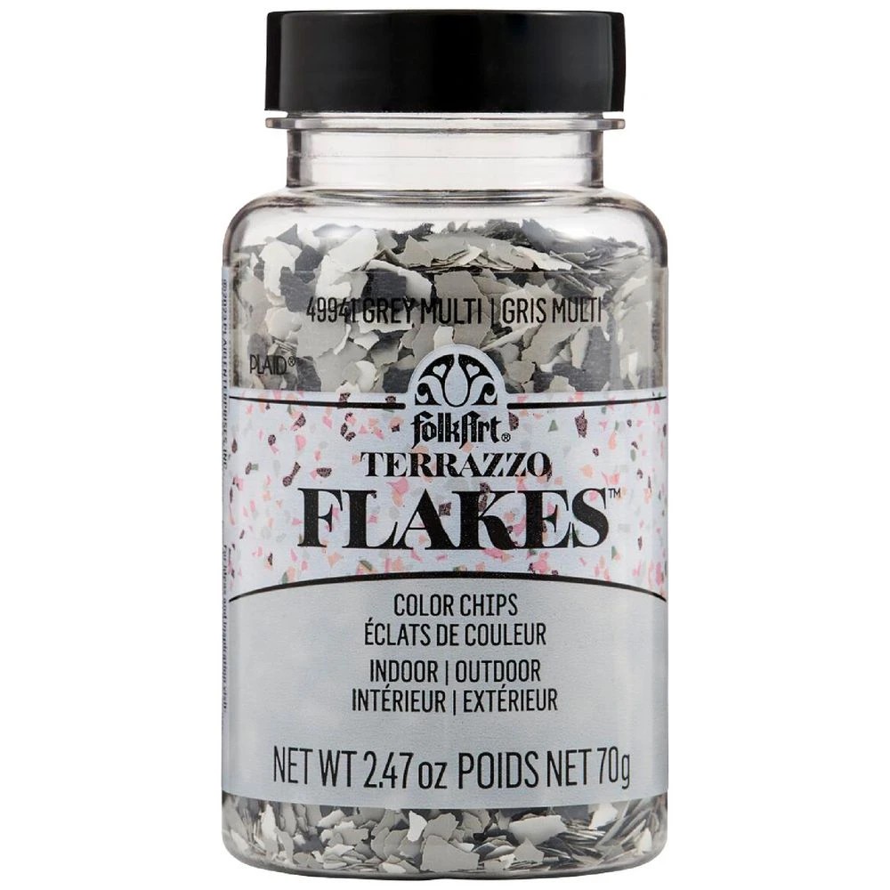 1 Folk Art Terrazzo Flakes Grey Multi, 1 of 4