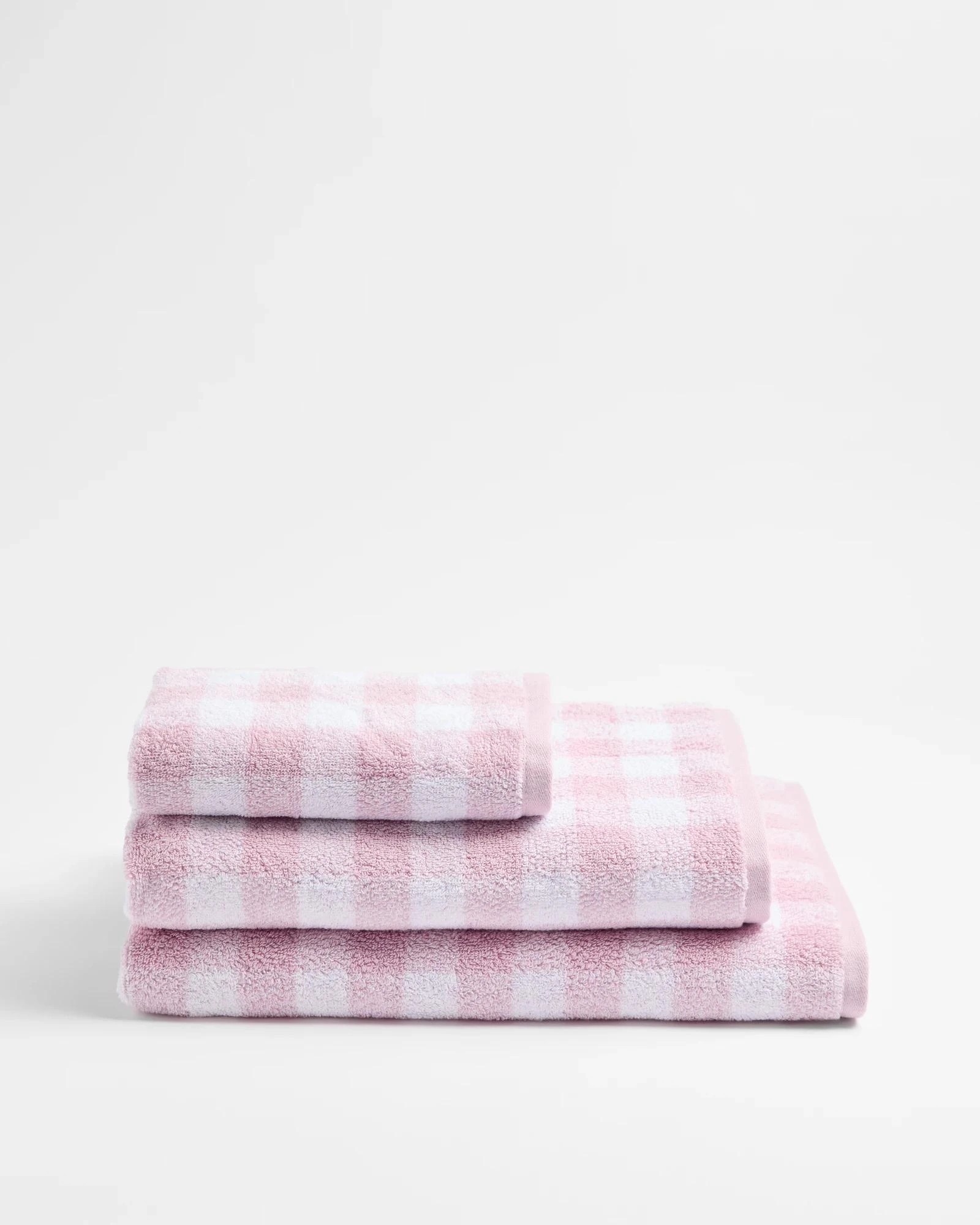 3 Target Georgie Australian Cotton Gingham Bath Sheet - Purple, 3 of 3