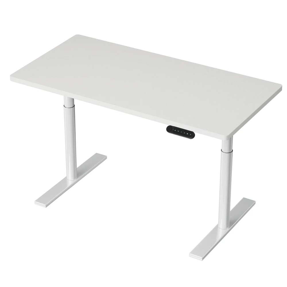 1 Artiss Standing Desk Motorised Electric Dual Motor 120CM - White, 1 of 5