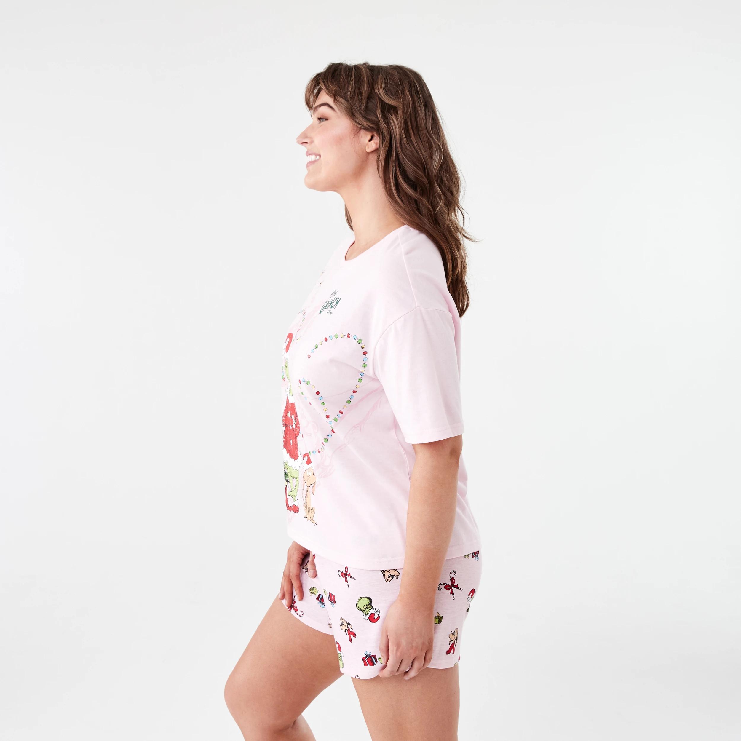 2 The Grinch License Family Matching Christmas Knit Pyjama Set CHRISTMAS GRINCH BALLERINA, 2 of 7