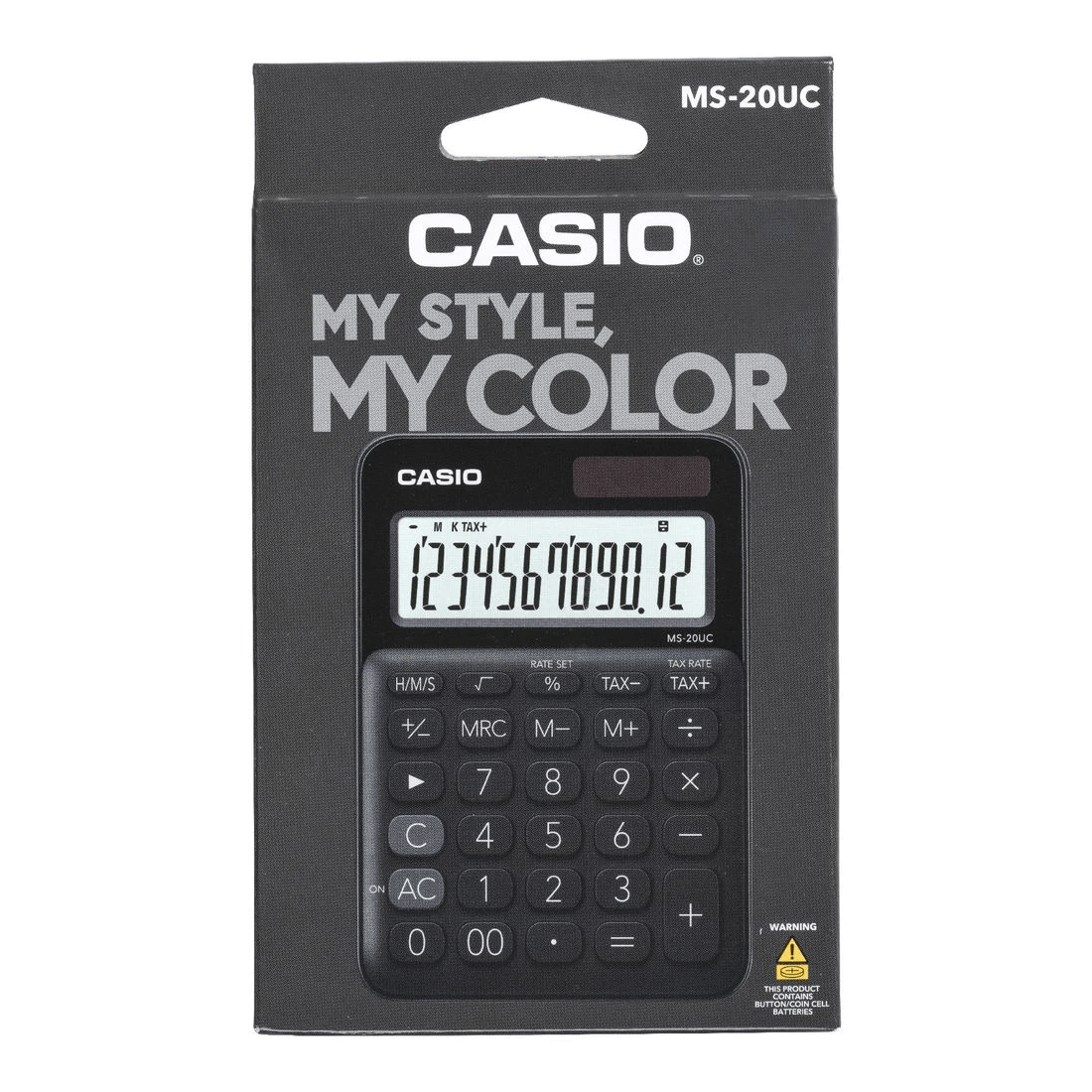 5 Casio 12 Digit Desktop Calculator Black MS20UC, 5 of 6