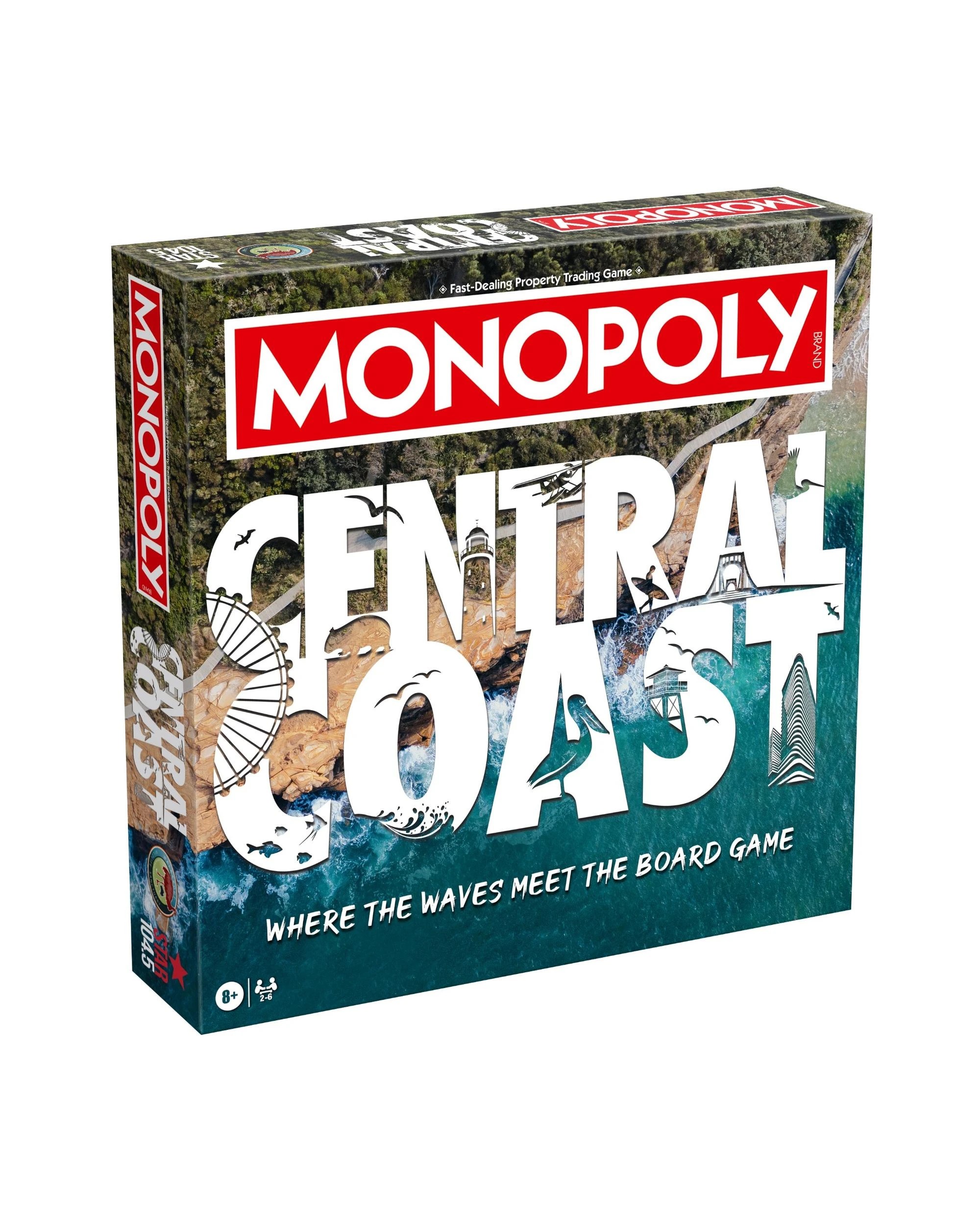 1 Monopoly Central Coast Edition Board Game, 1 of 9