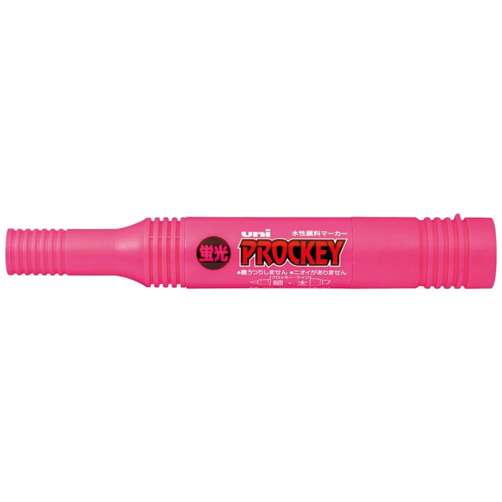 1 Uni-ball Prockey Dual Permanent Marker Bold Fluoro Pink, 1 of 2