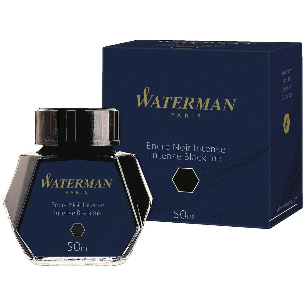 3 Waterman Bottled Ink Intense Black 50 mL, 3 of 4