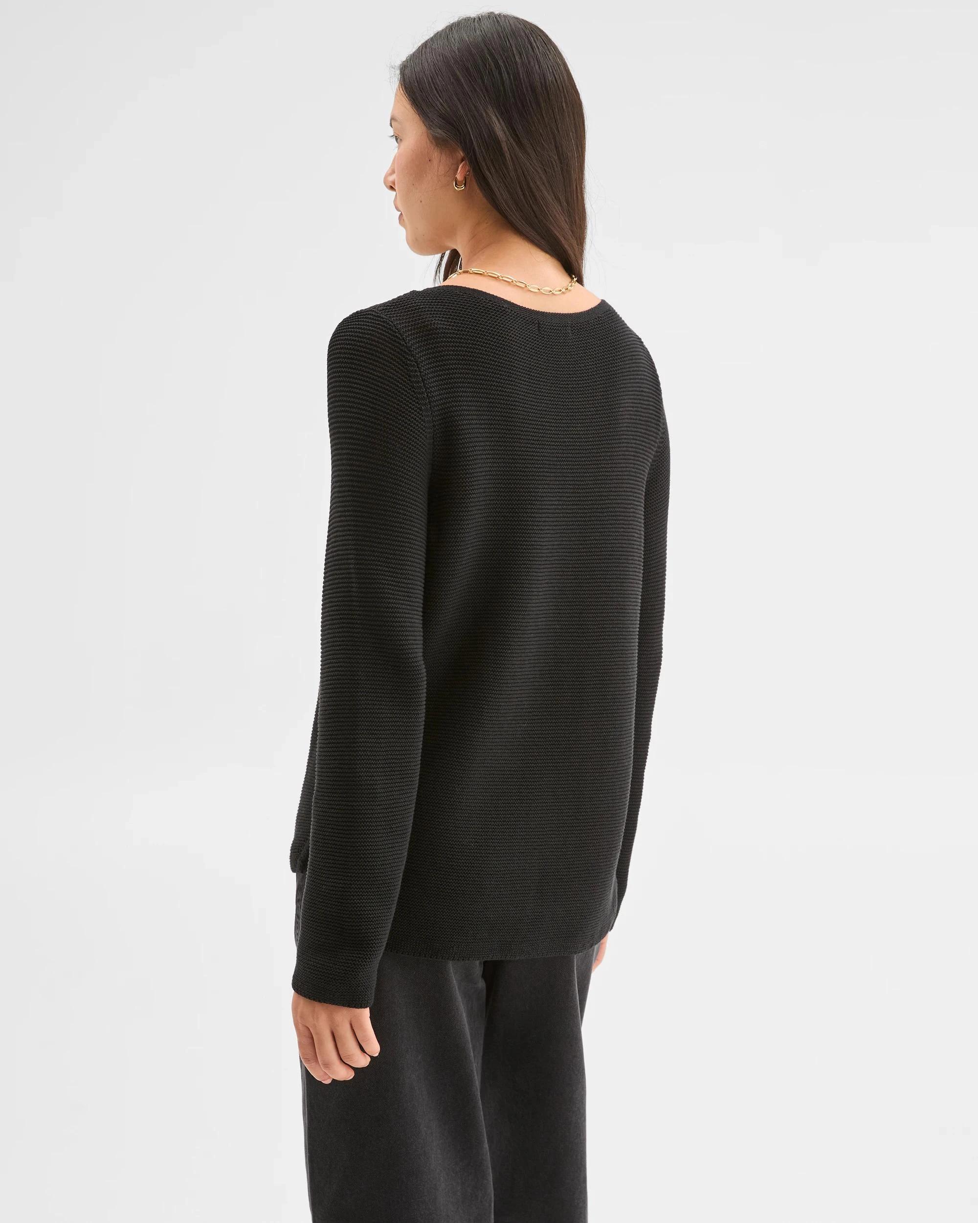 5 Target Woman Australian Cotton Blend Ottoman Twist Jumper BLACK, 5 of 5