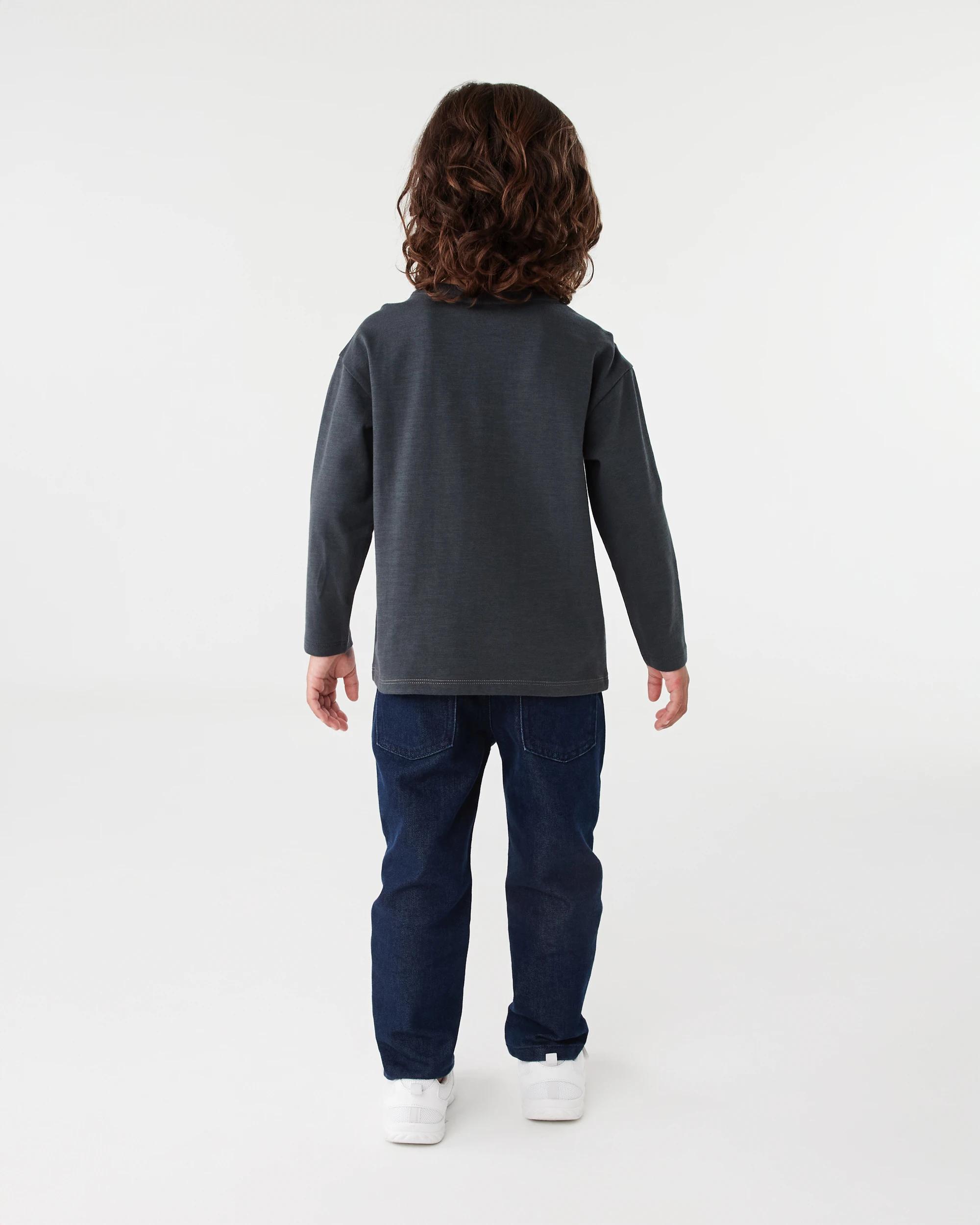 7 Long Sleeve Panel T-shirt Mlky Brwn, 7 of 7