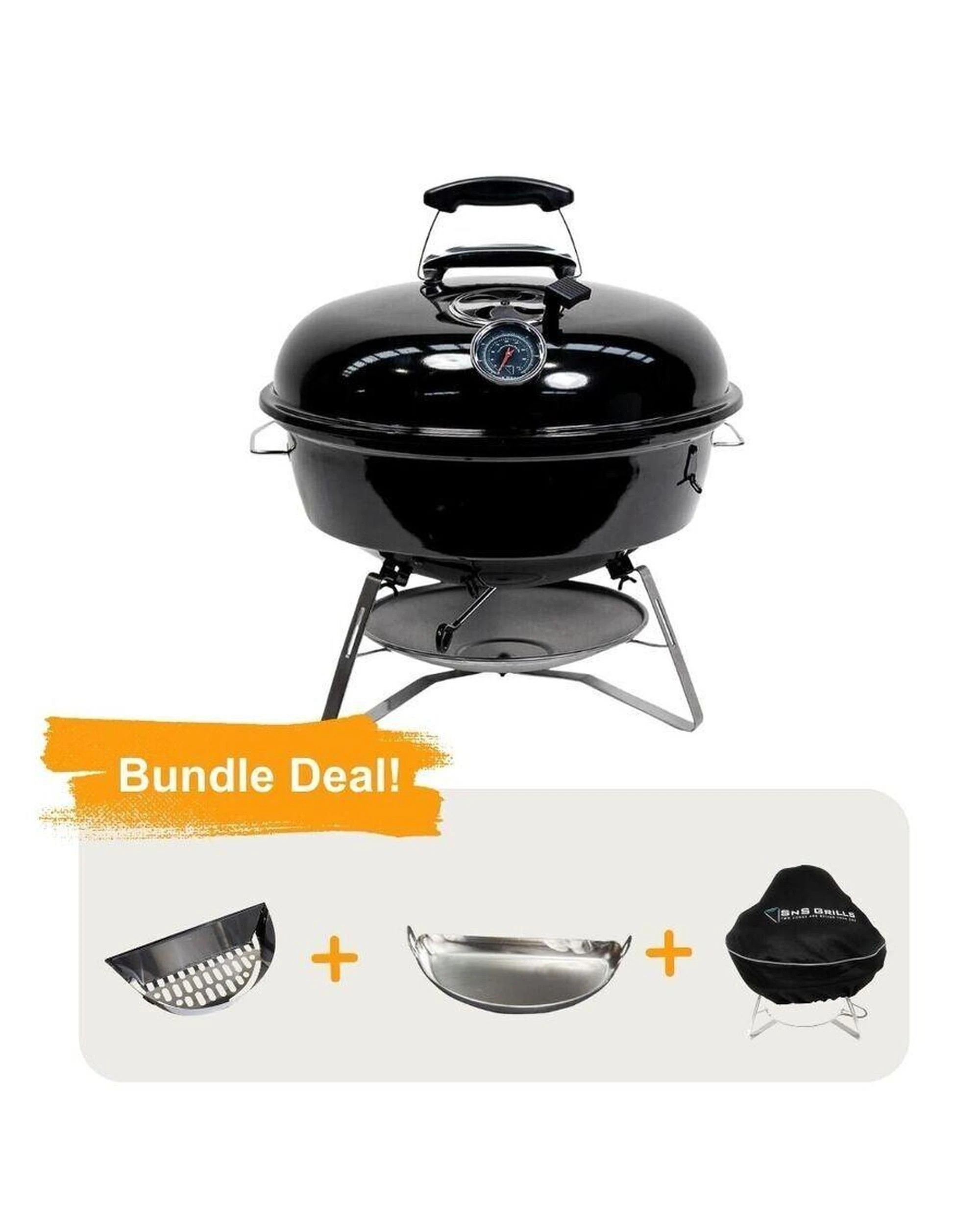 7 SNS Grills Slow n Sear Travel Kettle Grill - Bundle, 7 of 10