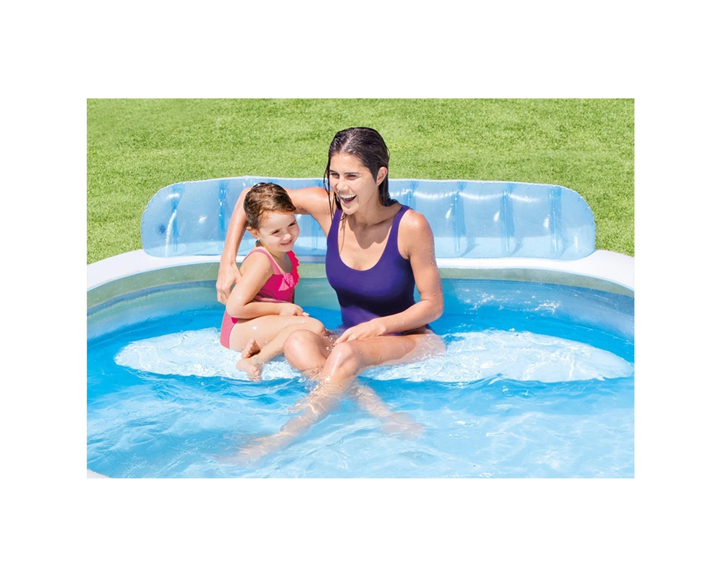 4 INTEX Swim Center Family Lounge Pool Inflatable Pool Large Swimming Pool - Blue, 4 of 4