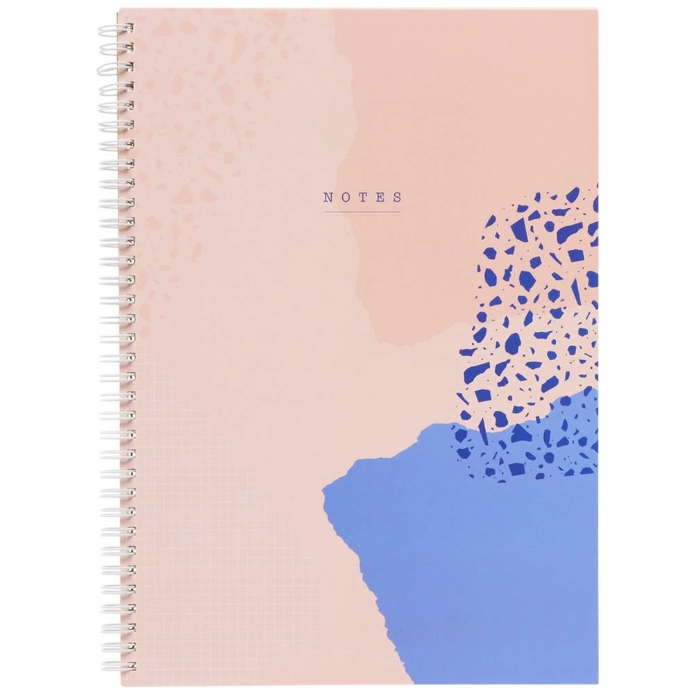 1 Otto A4 Spiral Notebook 200 Pages Terrazzo Bright, 1 of 2
