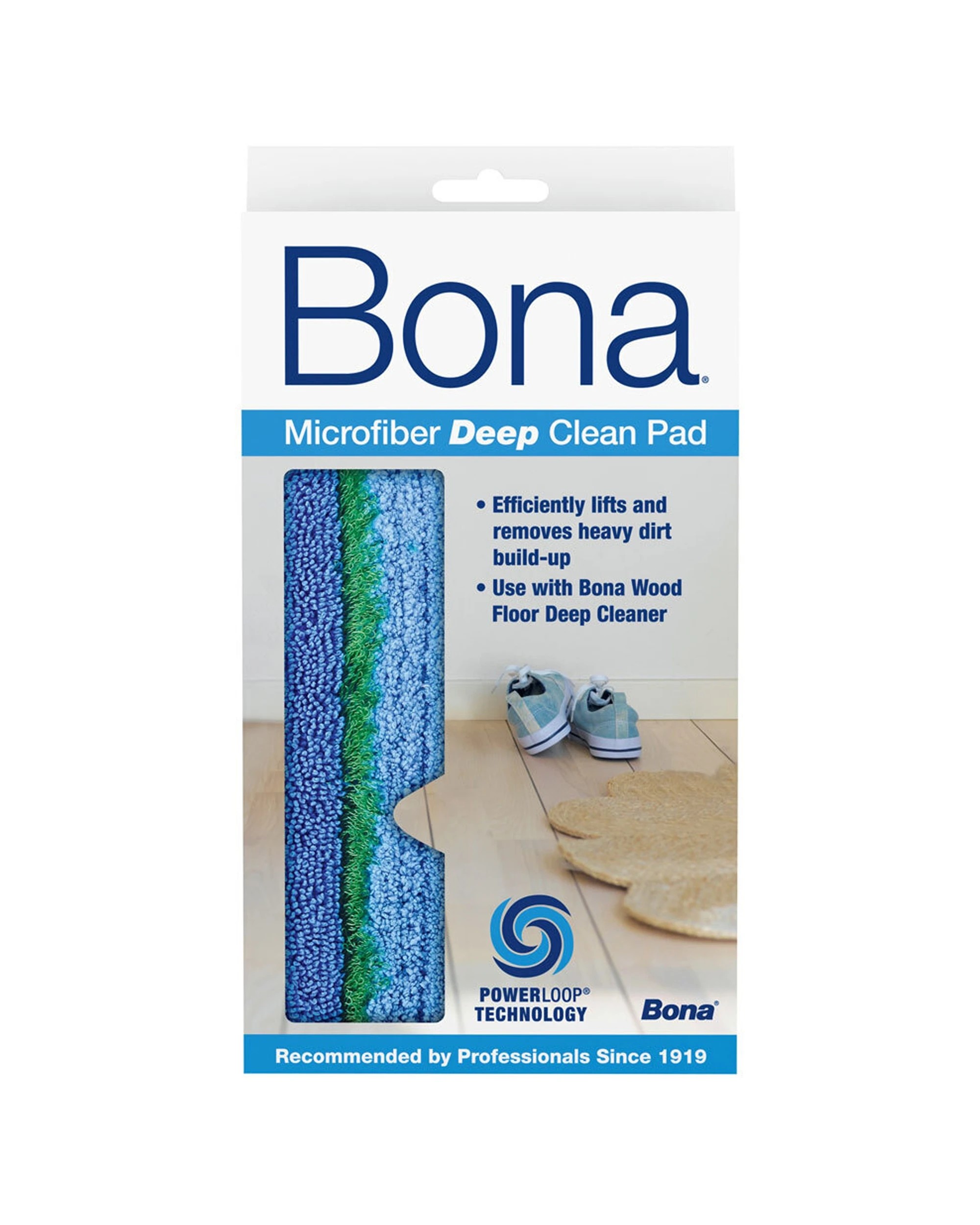2 Bona Micro Fibre Deep Clean Pad With PowerLoop Technology And 1L Spray - Multi, 2 of 3