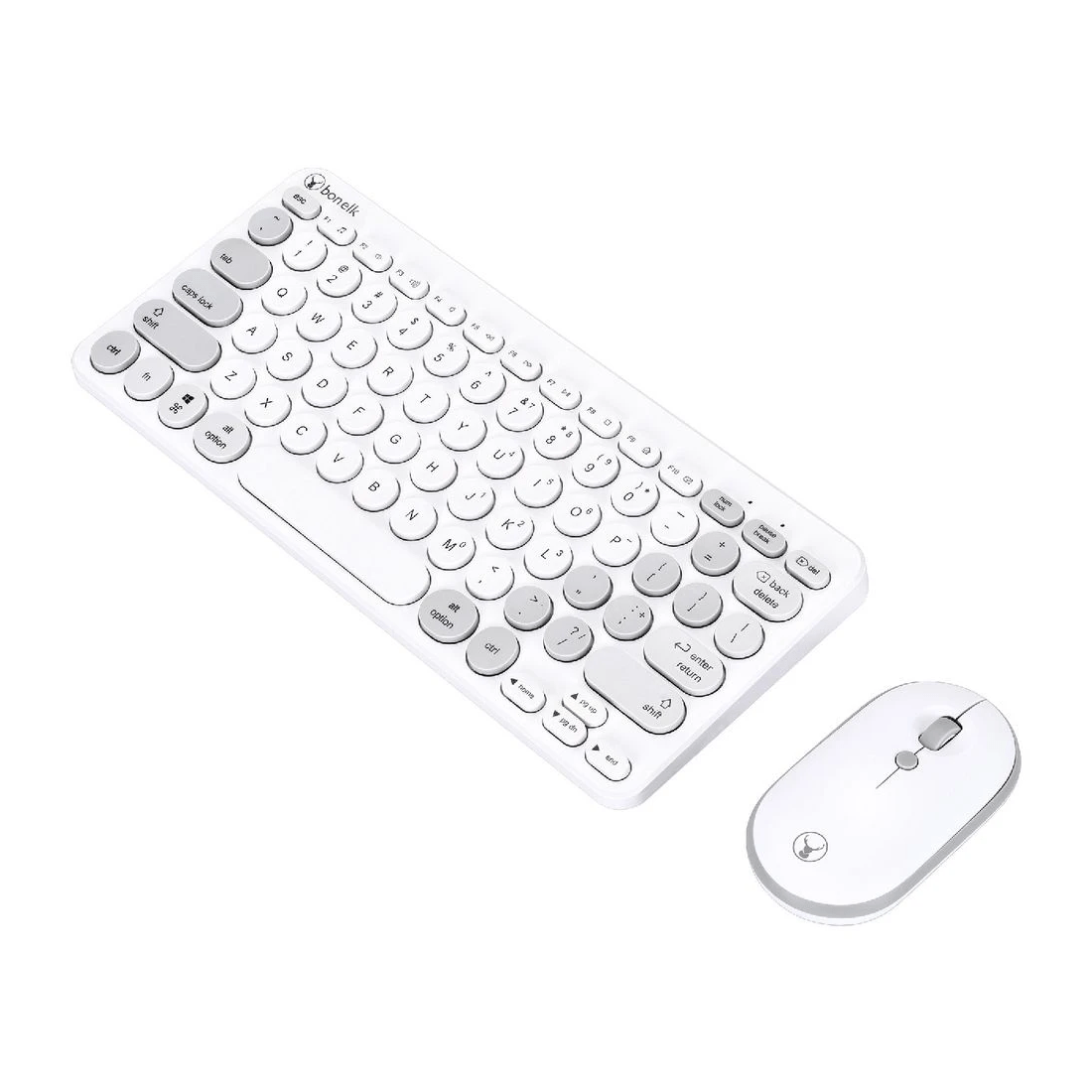 2 Bonelk KM-383 Wireless Keyboard and Mouse Combo Grey, 2 of 7