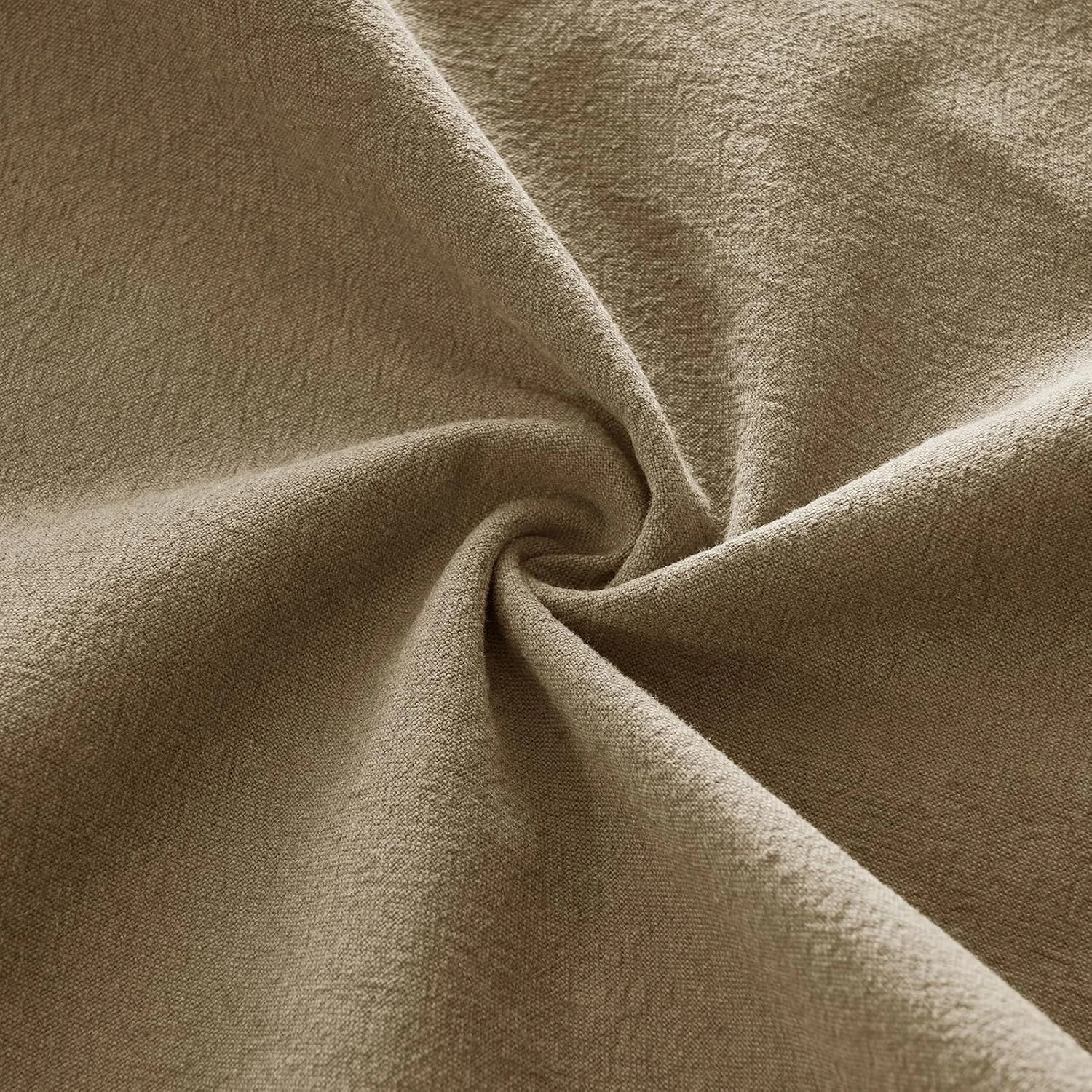 4 Gioia Casa 2-Pack Linen-Cotton Blend Cushion Covers 45x45cm - Tan, 4 of 4