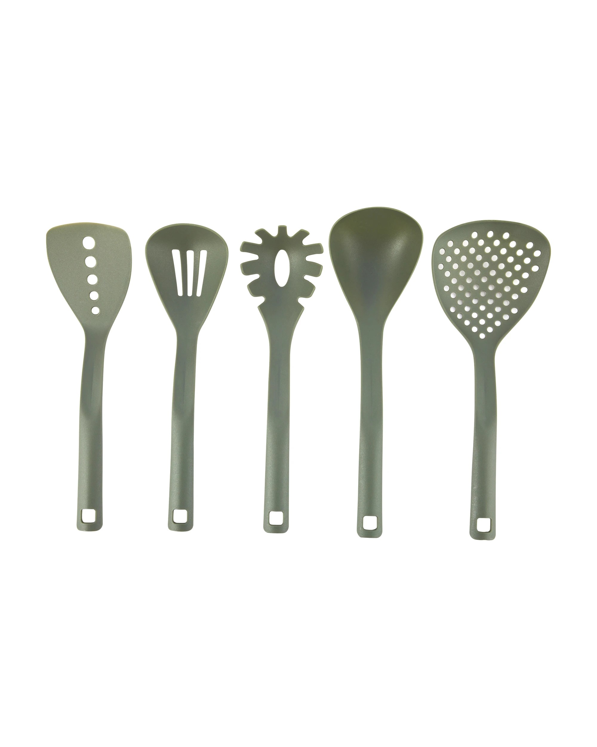 1 Set of 5 Utensils - Green, 1 of 8