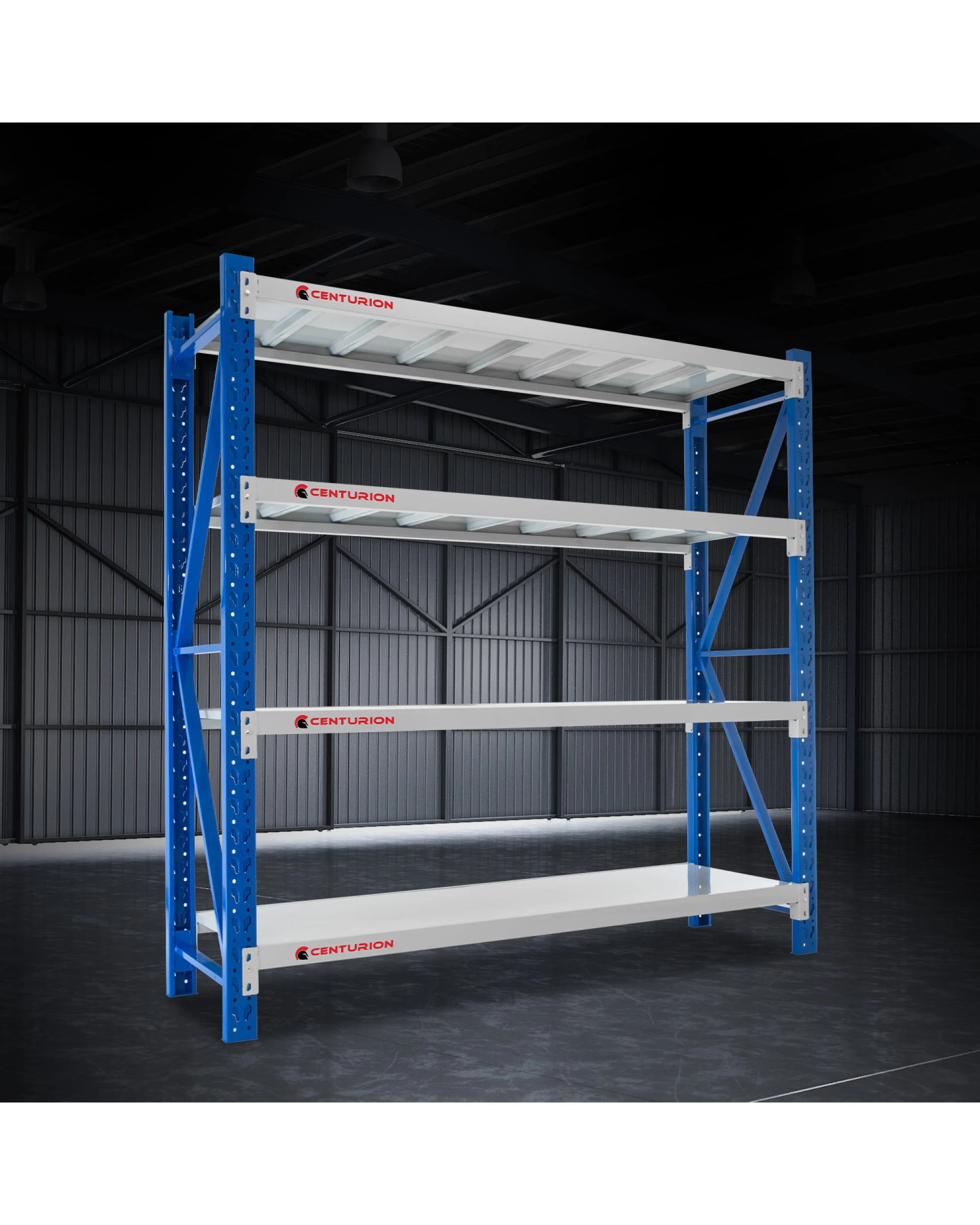 2 Centurion Pro 1 Bay 2M Wide Heavy Duty Shelving 800kg - Grey, 2 of 10