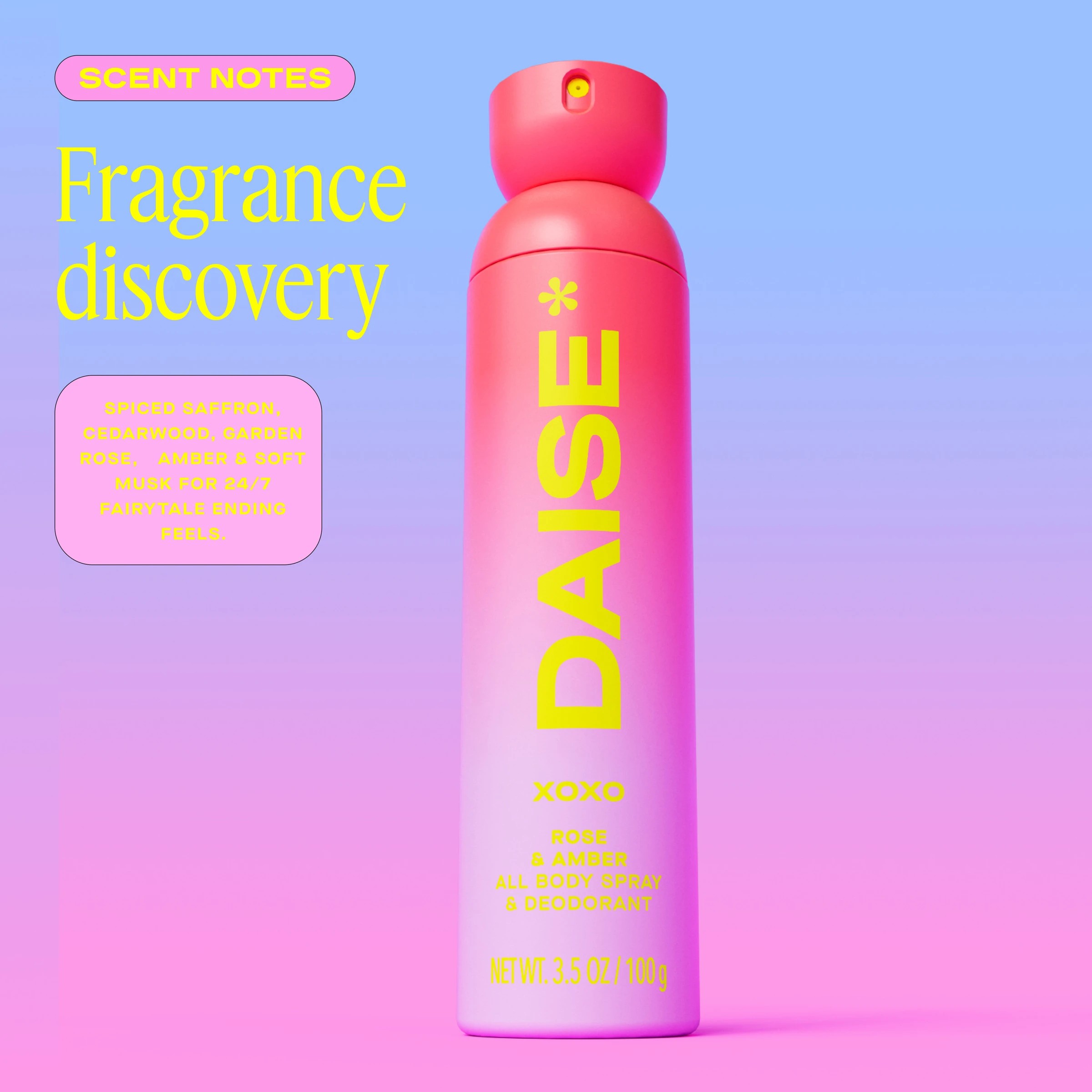 6 DAISE XOXO All Body Spray & Deodorant 120ml - Rose & Amber, 6 of 9