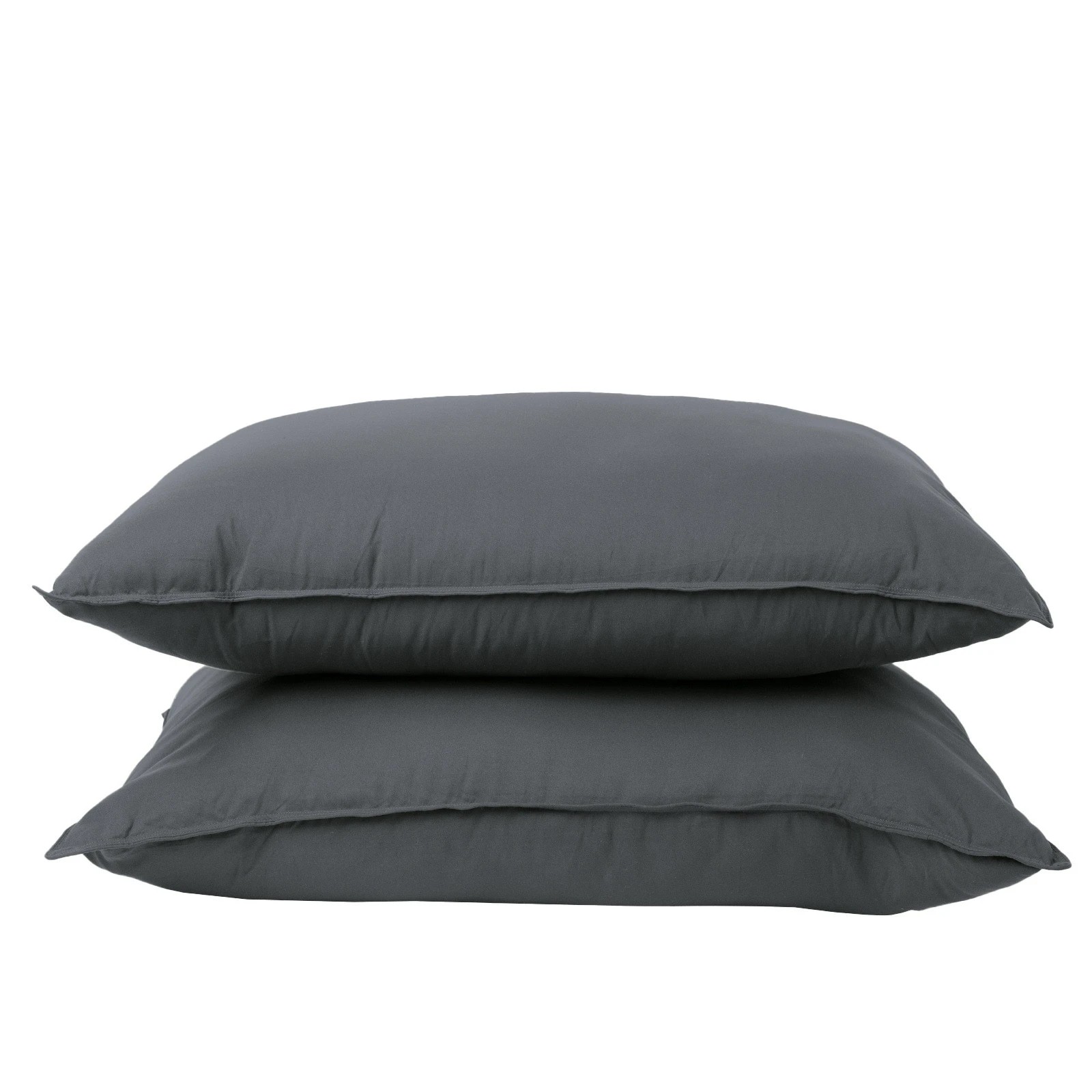 6 Royal Comfort Bamboo Pillow Hotel Quality Luxury Twin Pack Bedding Set - Charcoal, 6 of 7