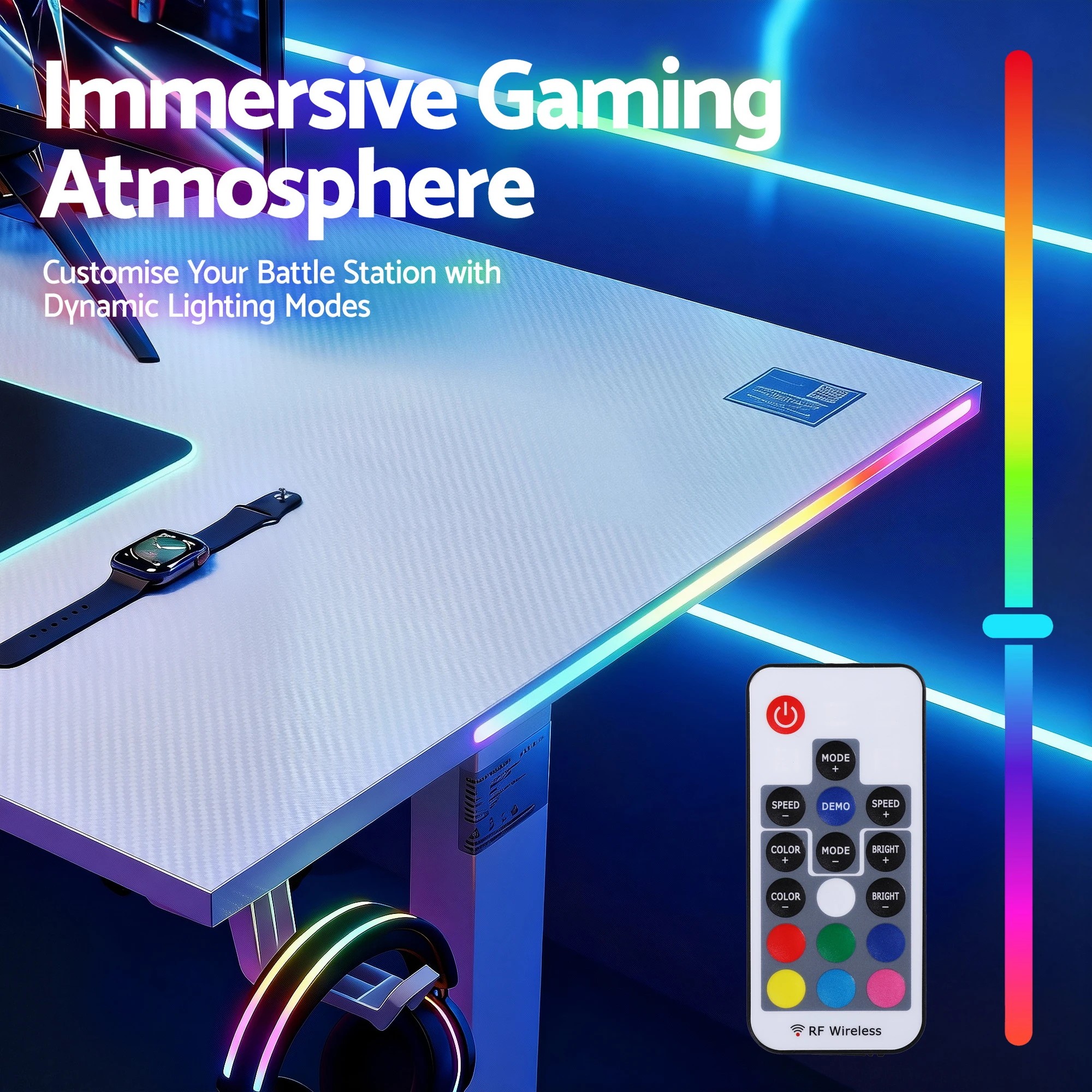 5 Artiss Electric Standing Desk Height Adjustable Gaming Desk Home Office 140cm - White, 5 of 6