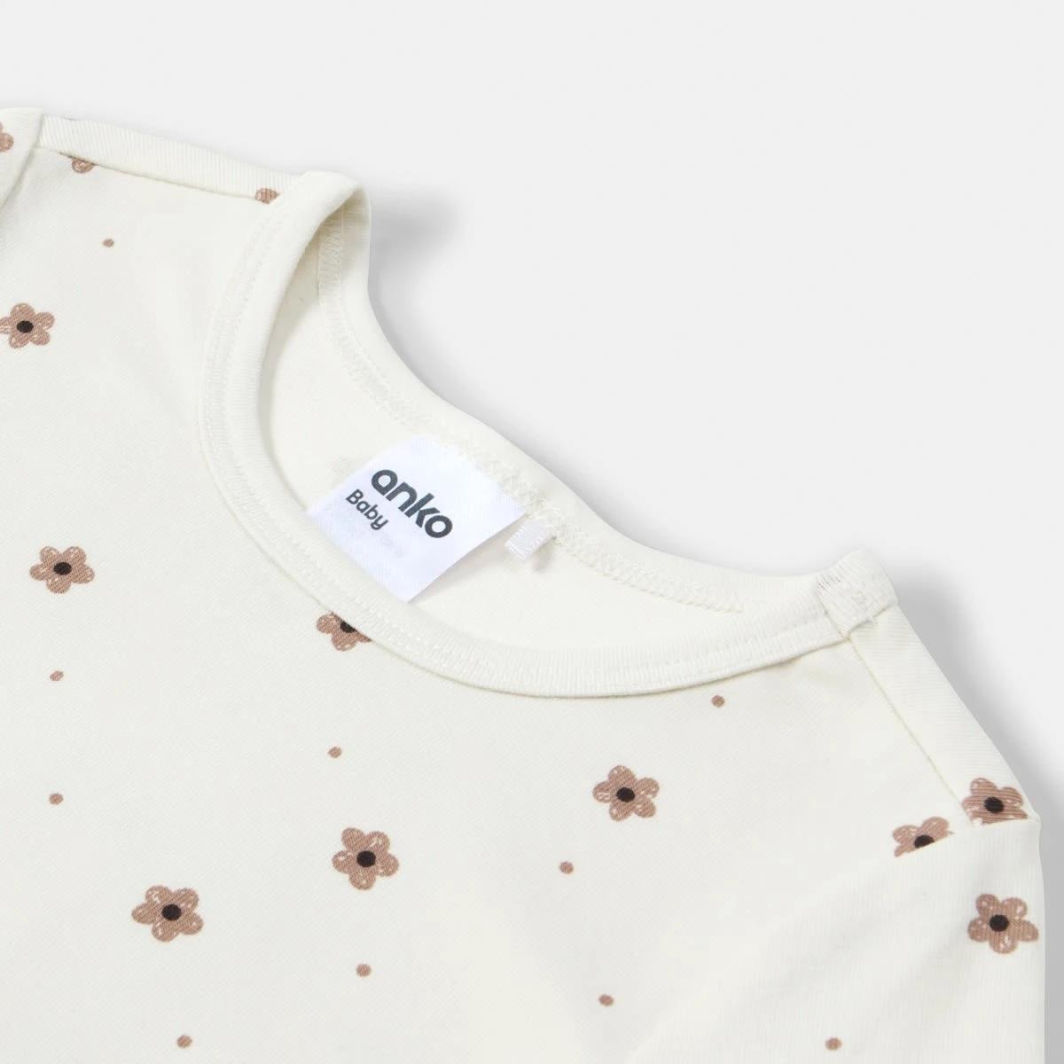 8 3 Pack Bodysuits Bge Floral, 8 of 8