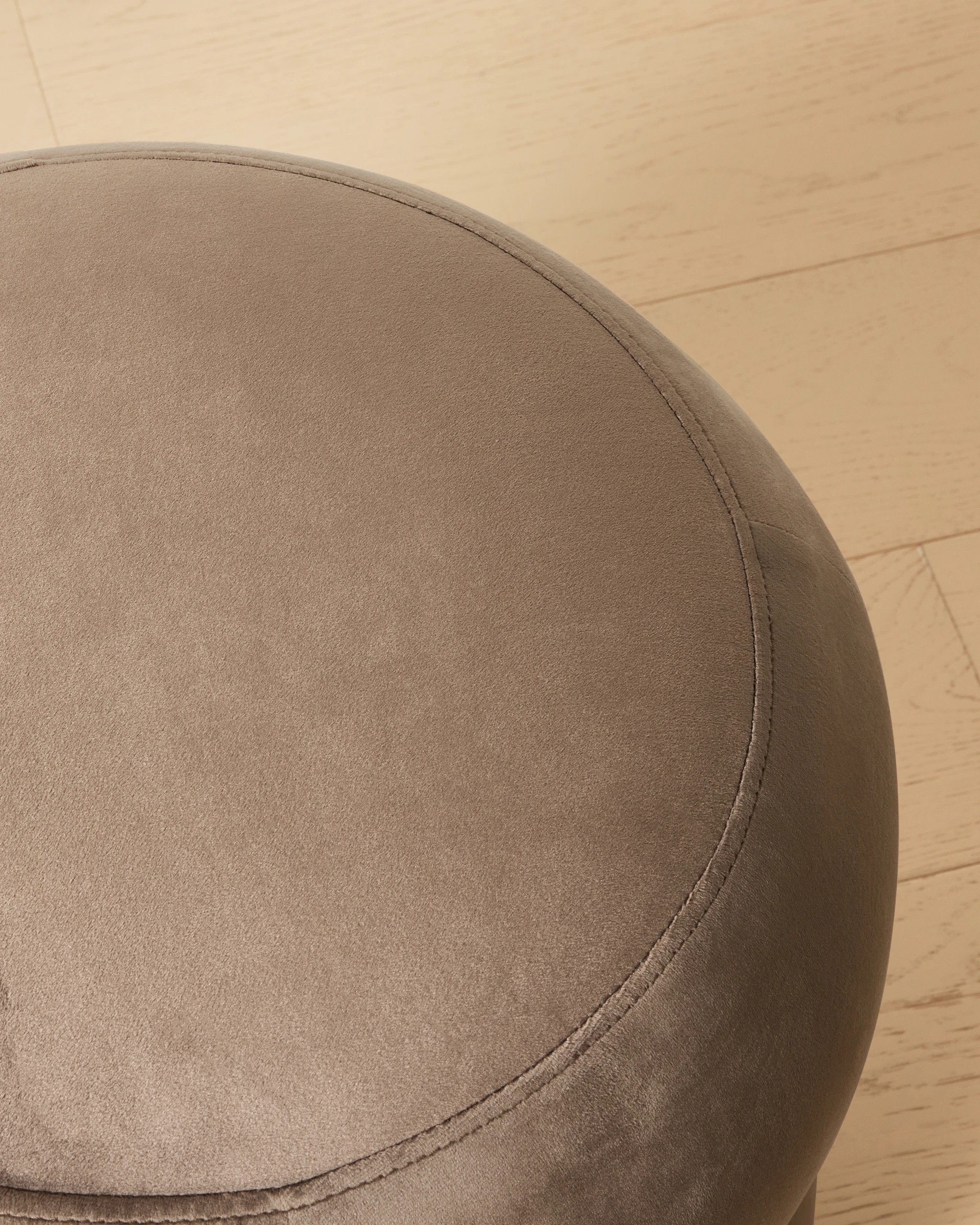 3 Aleks Velvet Ottoman, 3 of 4