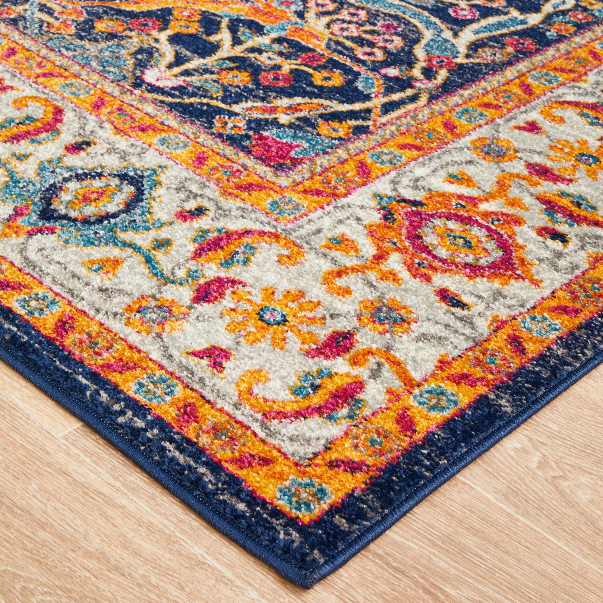 5 Common Ground Rugs Encore 262 290x200cm - Large Floor Rug - Blue, 5 of 9