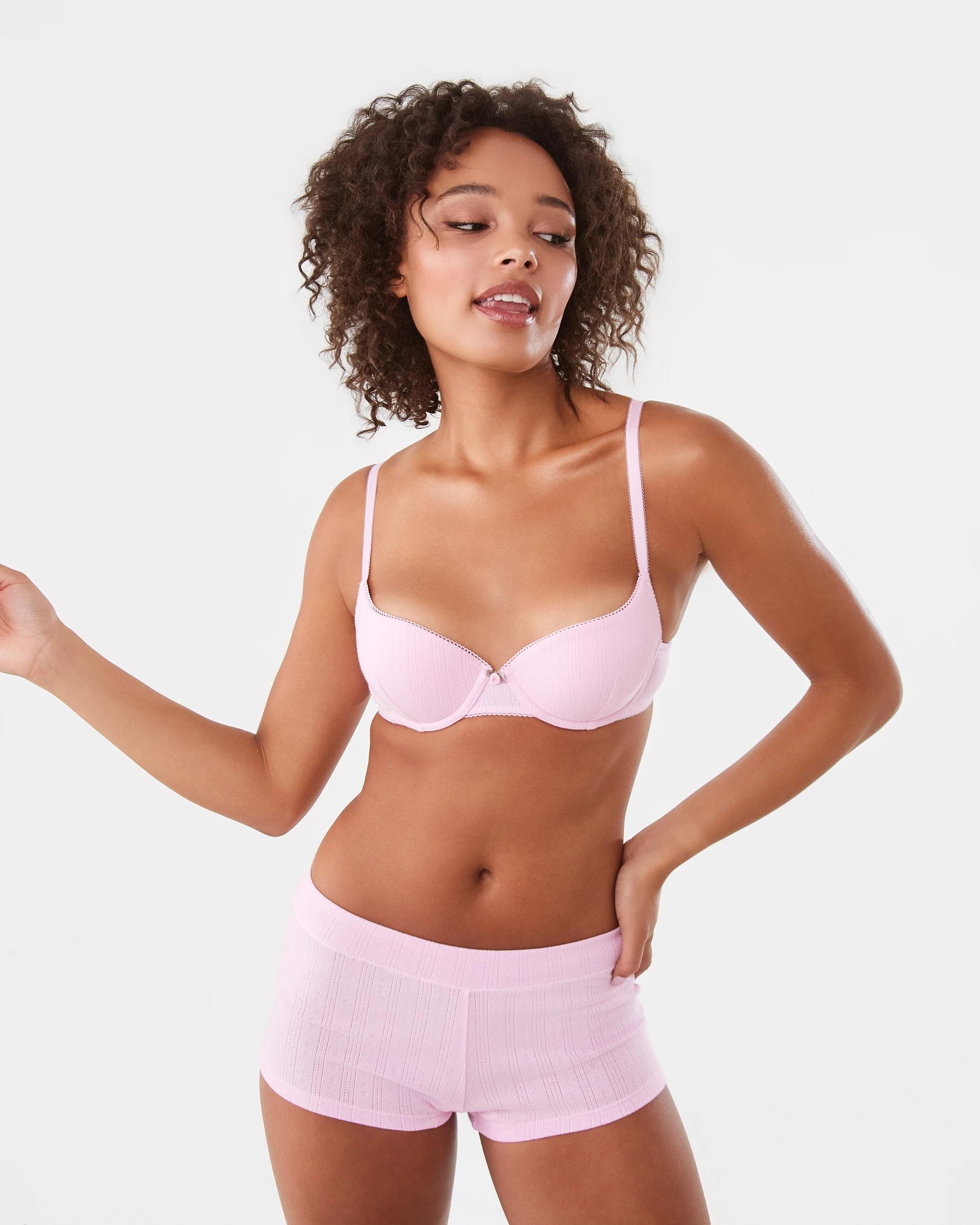 9 2 Pack Pointelle Print Push-Up Bra Vlvt Ditsy, 9 of 10