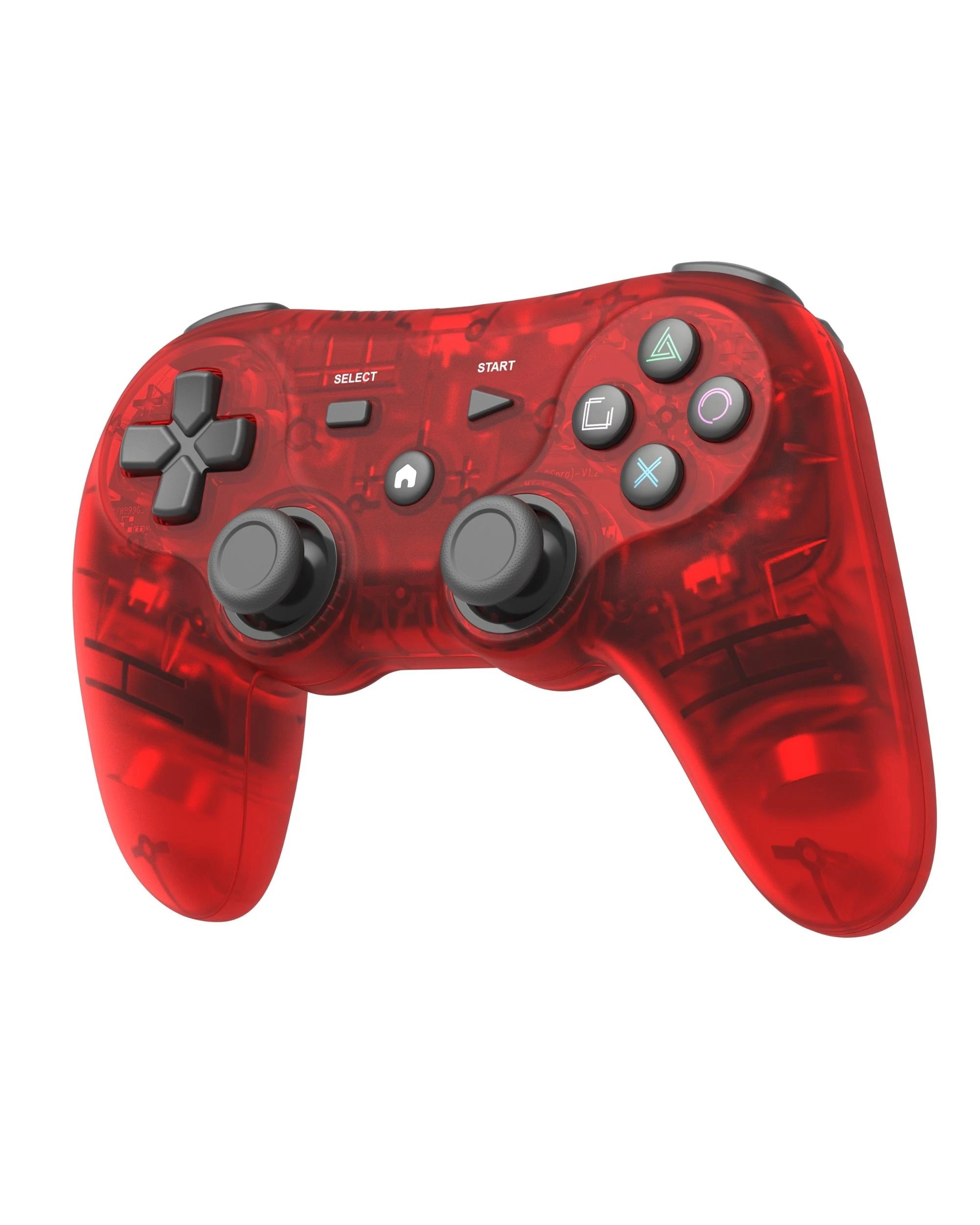 2 Retro-Fighters Defender Pro Series Retro Wireless Controller for PS1, PS2, PS3, PS Classic, Switch and PC - Red, 2 of 10