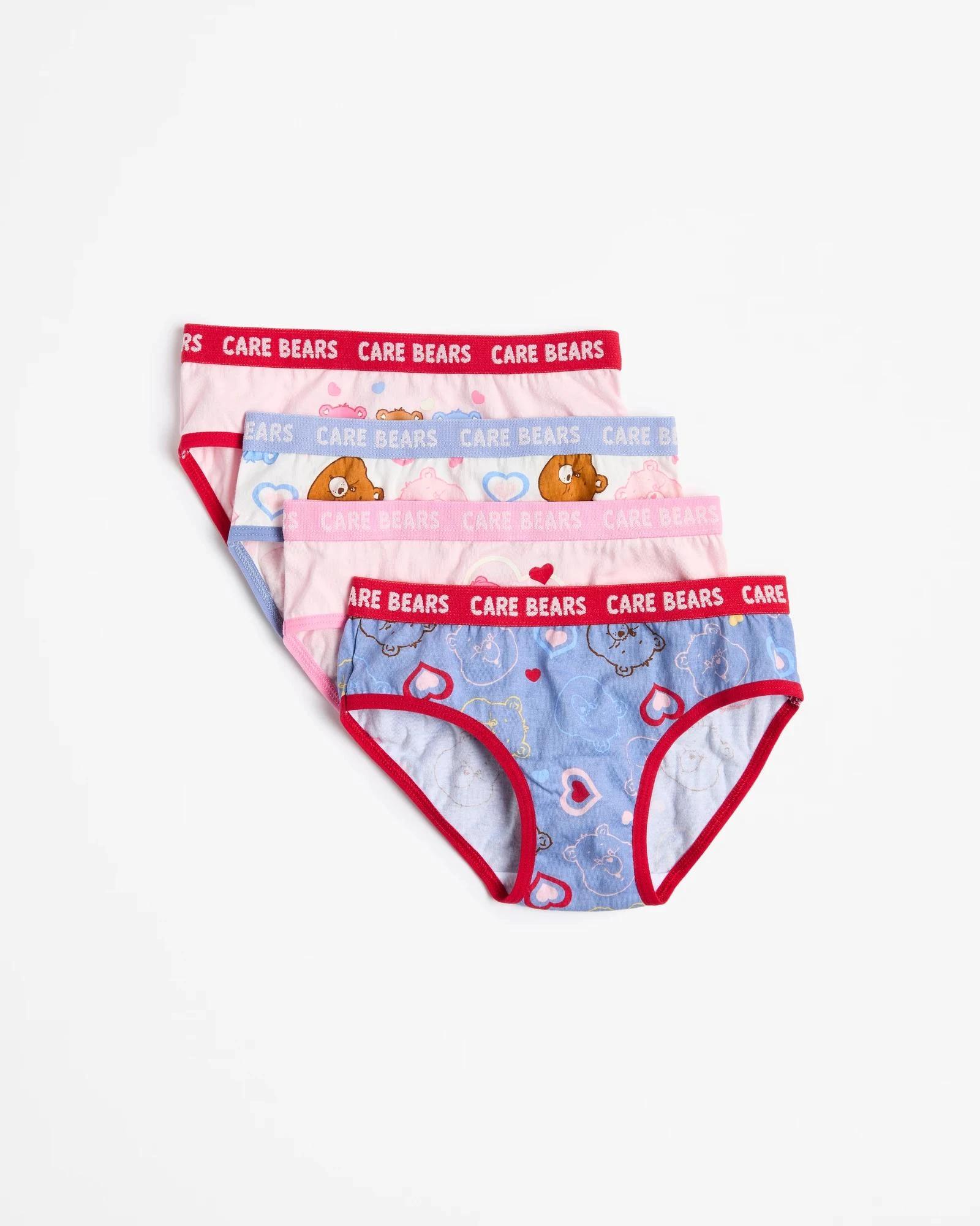 1 Care Bears Younger Girls Briefs 4 Pack MULTI, 1 of 2