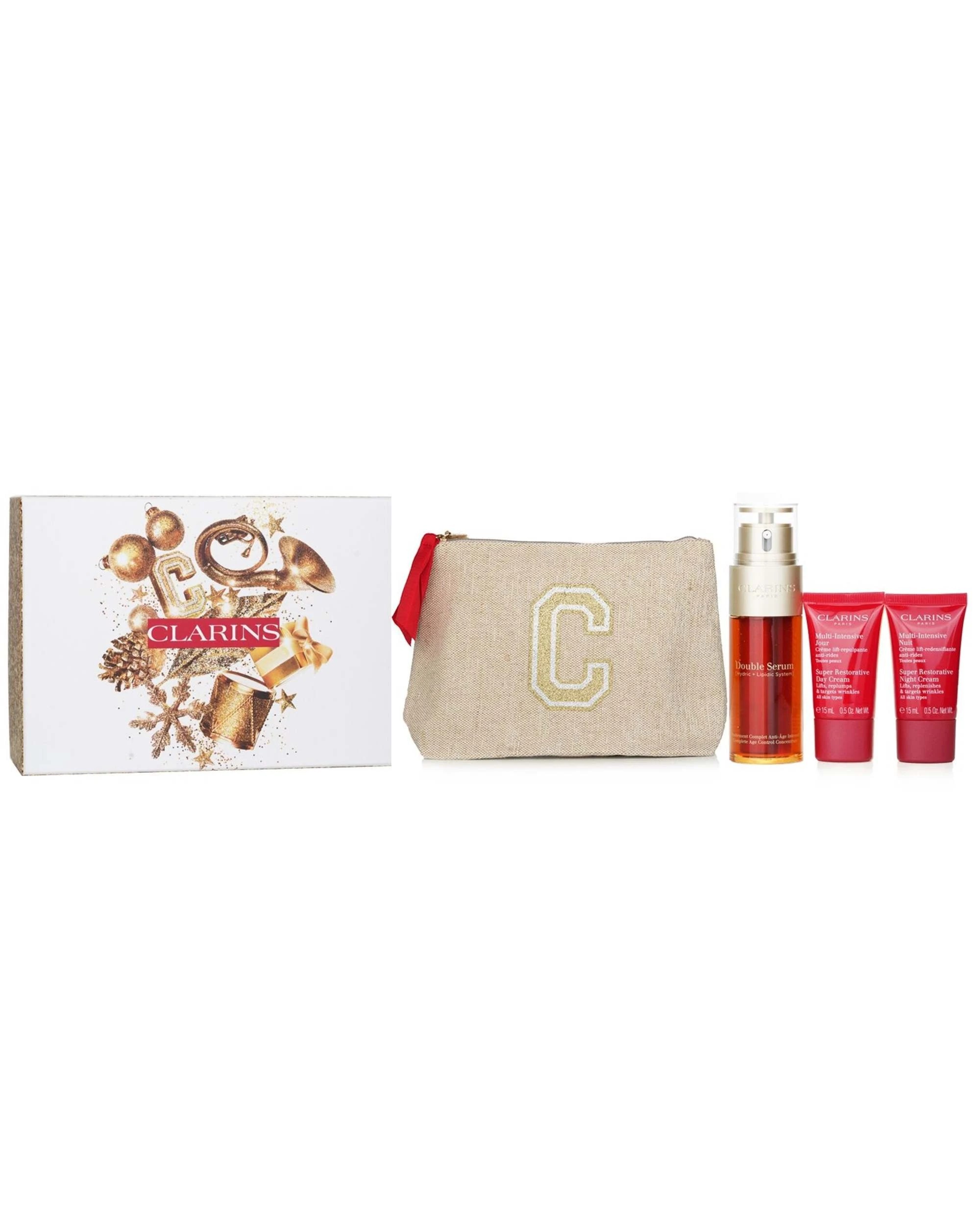 1 Clarins Rituale Double Serum & Multi Intensive Set:  3pcs+1bag, 1 of 1