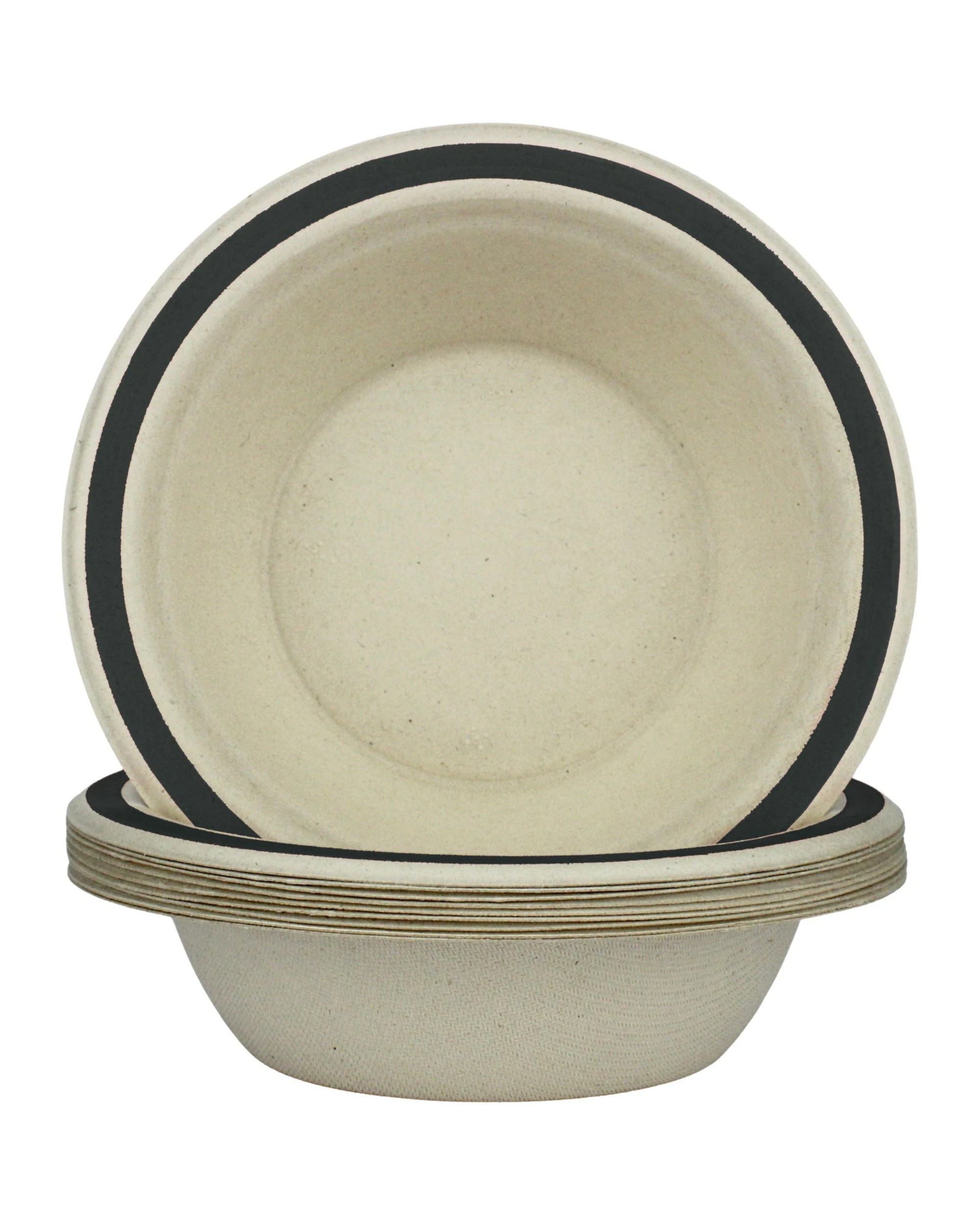 1 Alpen Rim Sugar Cane Bowls Pack of 10 - Black, 1 of 3