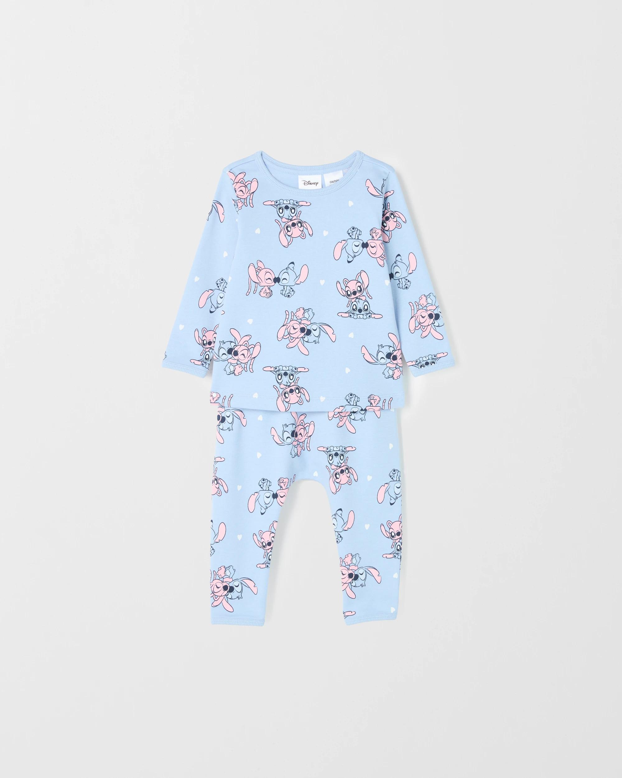 3 Disney Lilo & Stitch Organic Cotton 2 Pack Baby Pyjama Set LILO & STITCH, 3 of 4