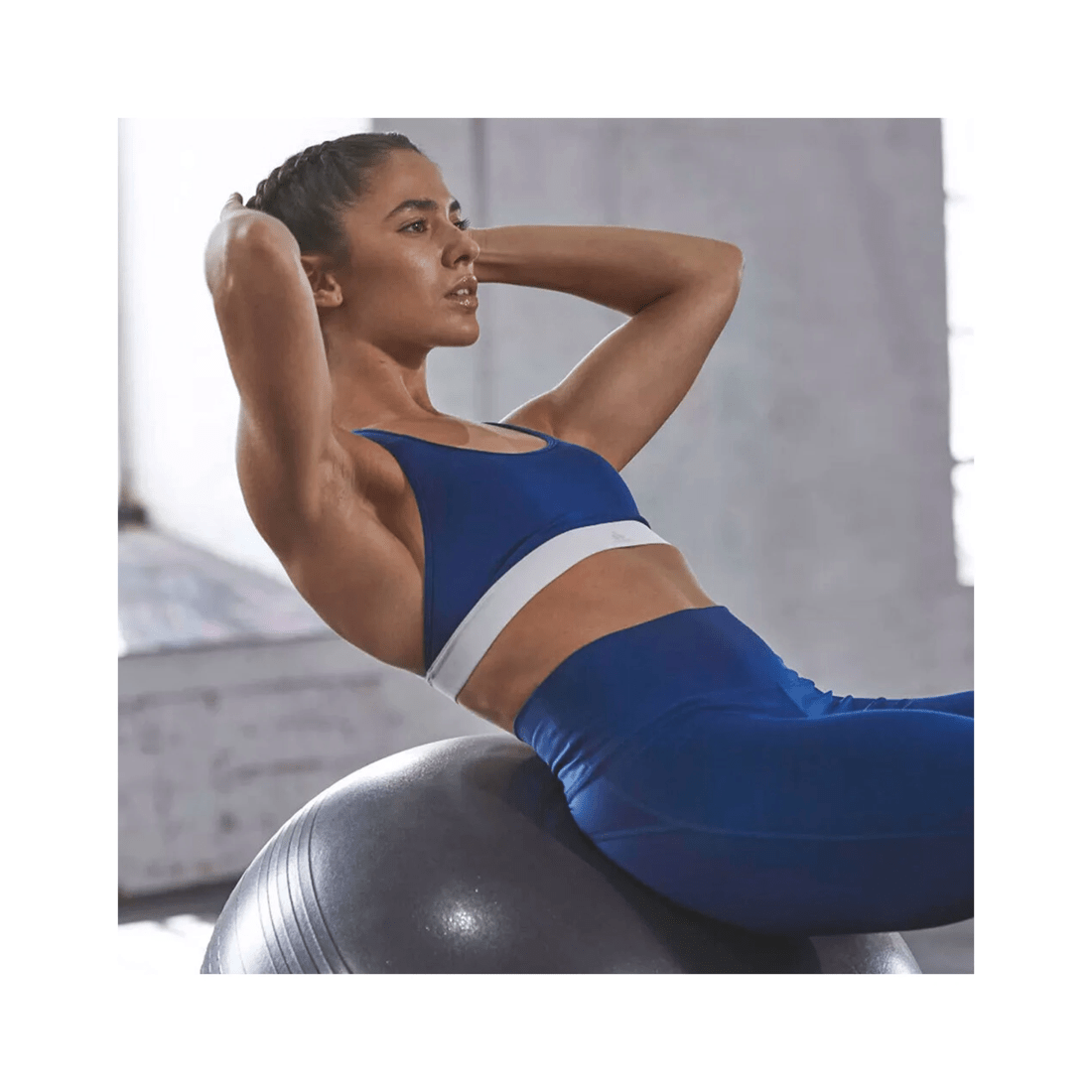 6 Adidas Gym Ball 75cm Anti-Burst Anti-Slip With Hand Pump Holds Up To 110kg - Grey, 6 of 8