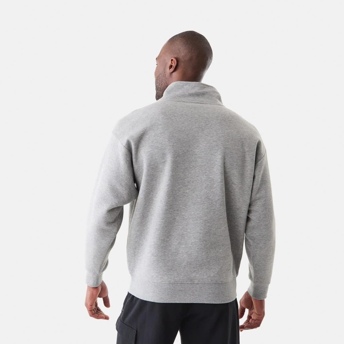 3 Everlast Mens 1/4 Zip Sweatshirt EVER GREY MARLE, 3 of 6