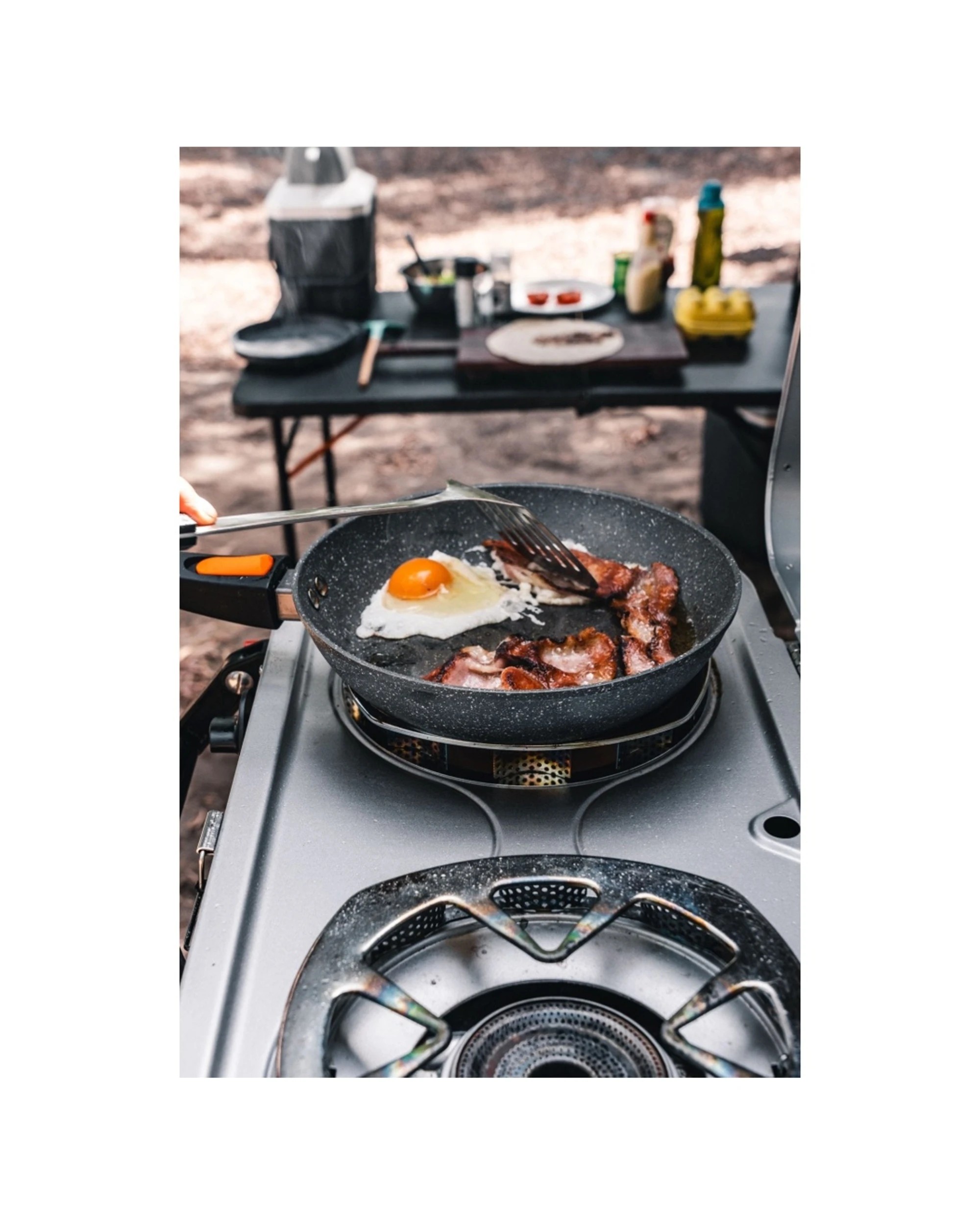 3 Wildtrak Compact Non-Stick Frypan With Detachable Handle For Camping - Black, 3 of 6