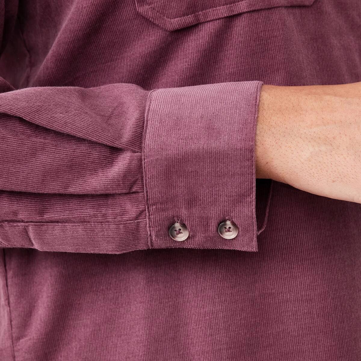 8 Long Sleeve Baby Corduroy Shirt Berry, 8 of 8