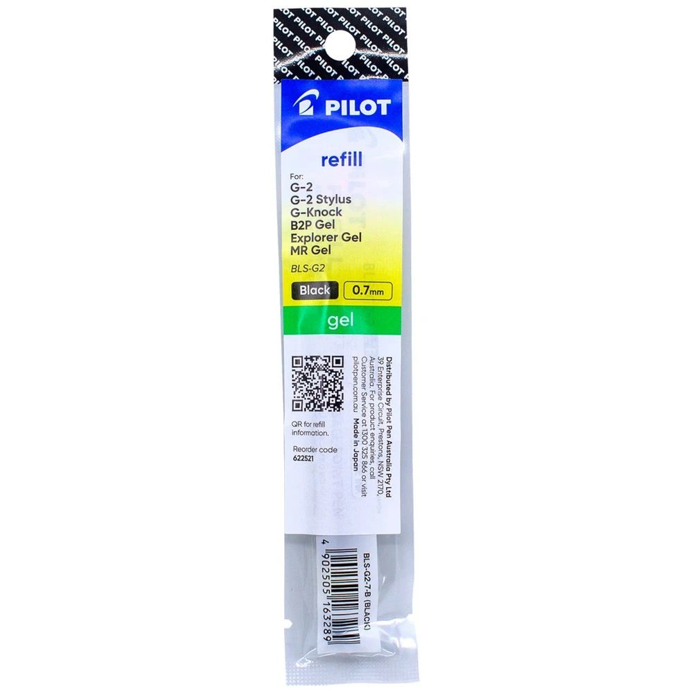 1 PILOT G2 Gel Pen Ink Refill 0.7mm Black, 1 of 6