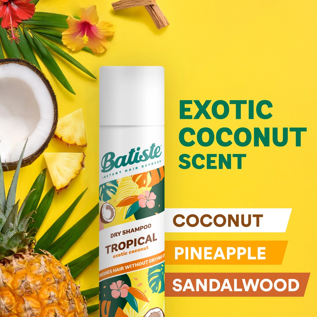 4 Batiste Tropical Dry Shampoo 120g - Exotic Coconut, 4 of 10