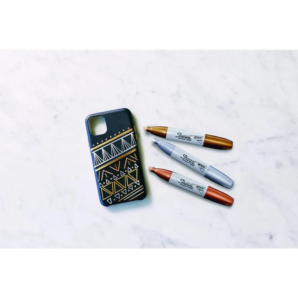5 Sharpie Chisel Permanent Markers Metallic 3 Pack, 5 of 10