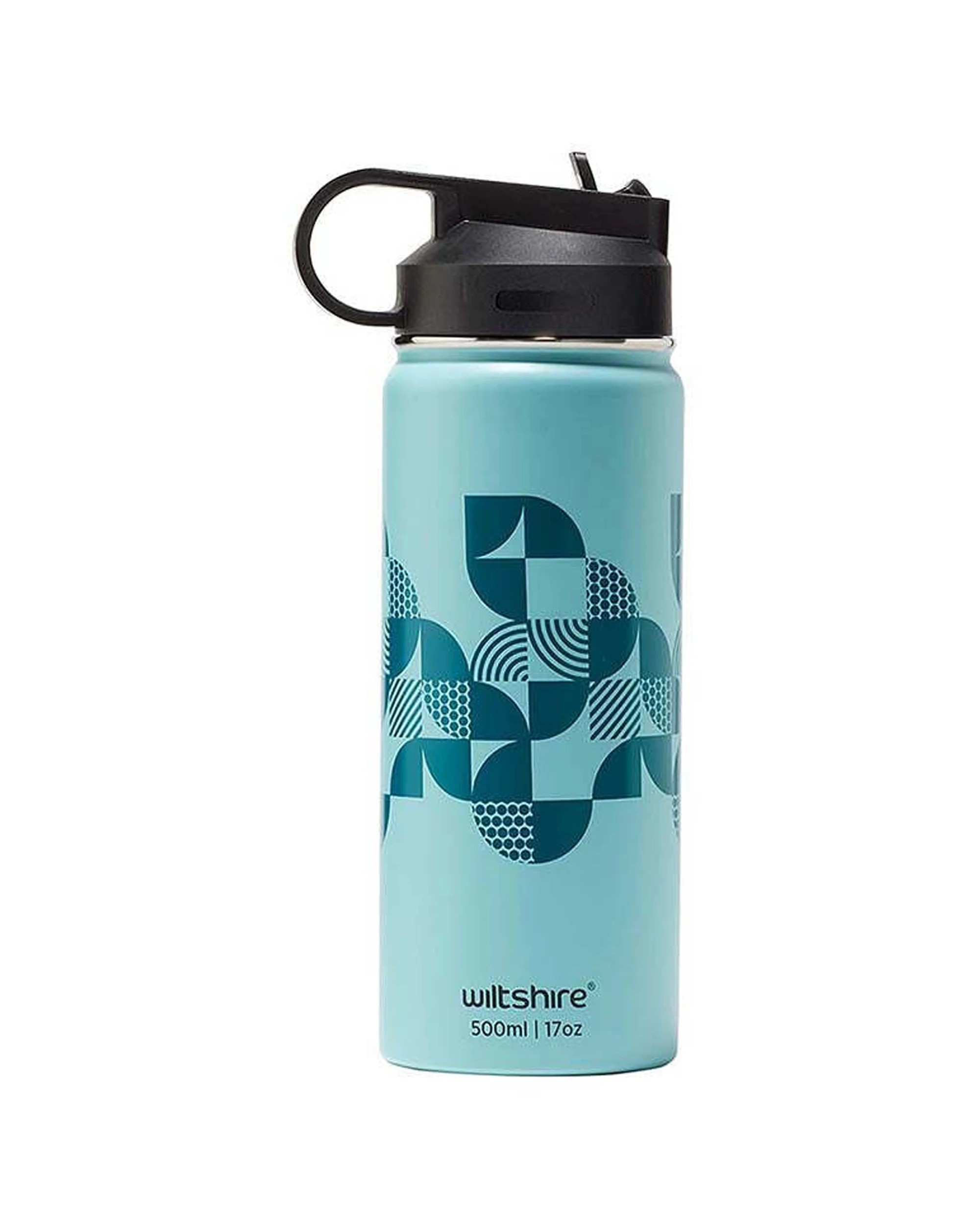 2 Wiltshire Stainless Steel Cold Hot Water Liquid Drinking Bottle 500ml Aqua - Blue, 2 of 3