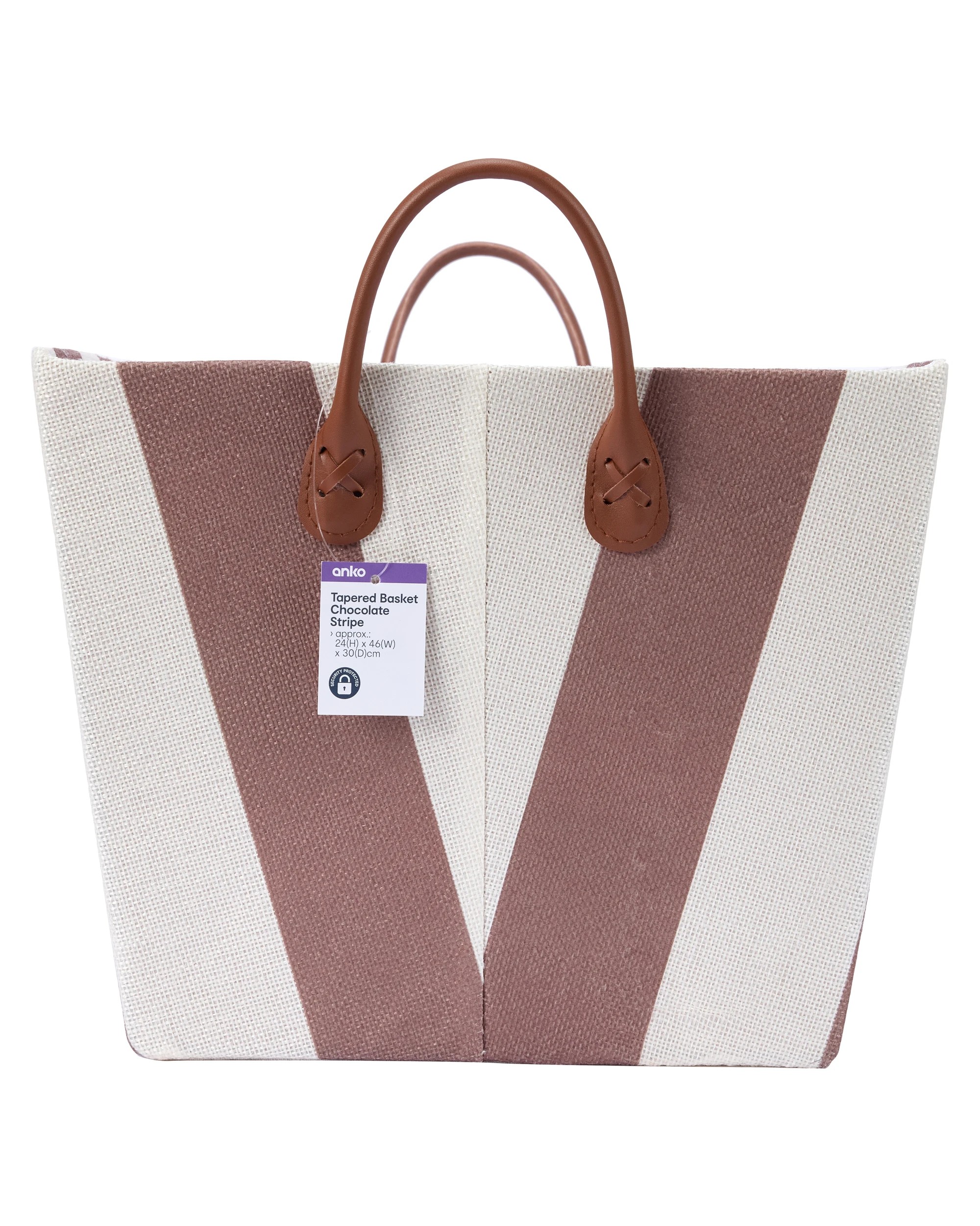 5 Tapered Basket - Chocolate Stripe, 5 of 5