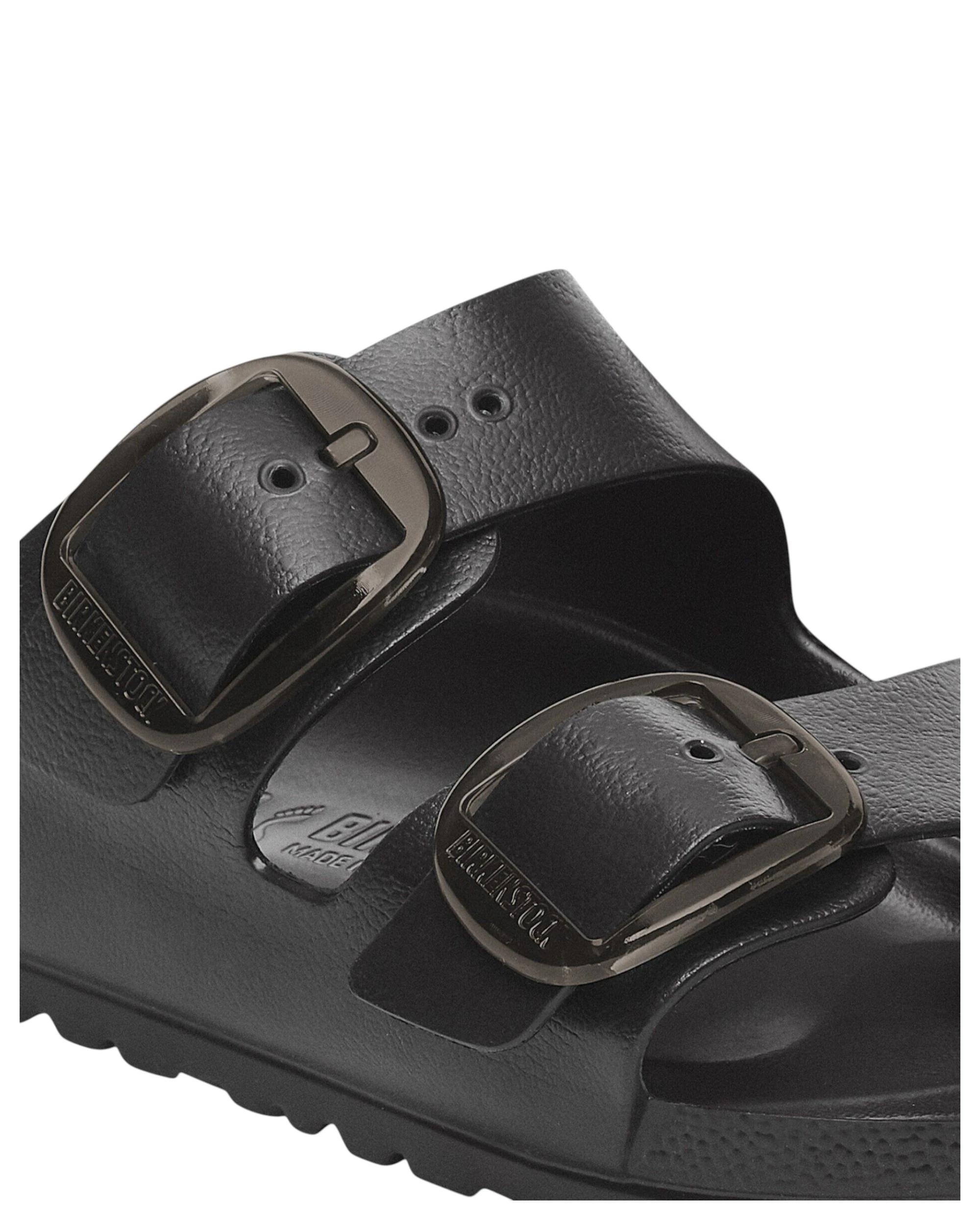 6 Birkenstock Womens Arizona EVA Big Buckle Narrow Slip On Sandals BLACK, 6 of 8