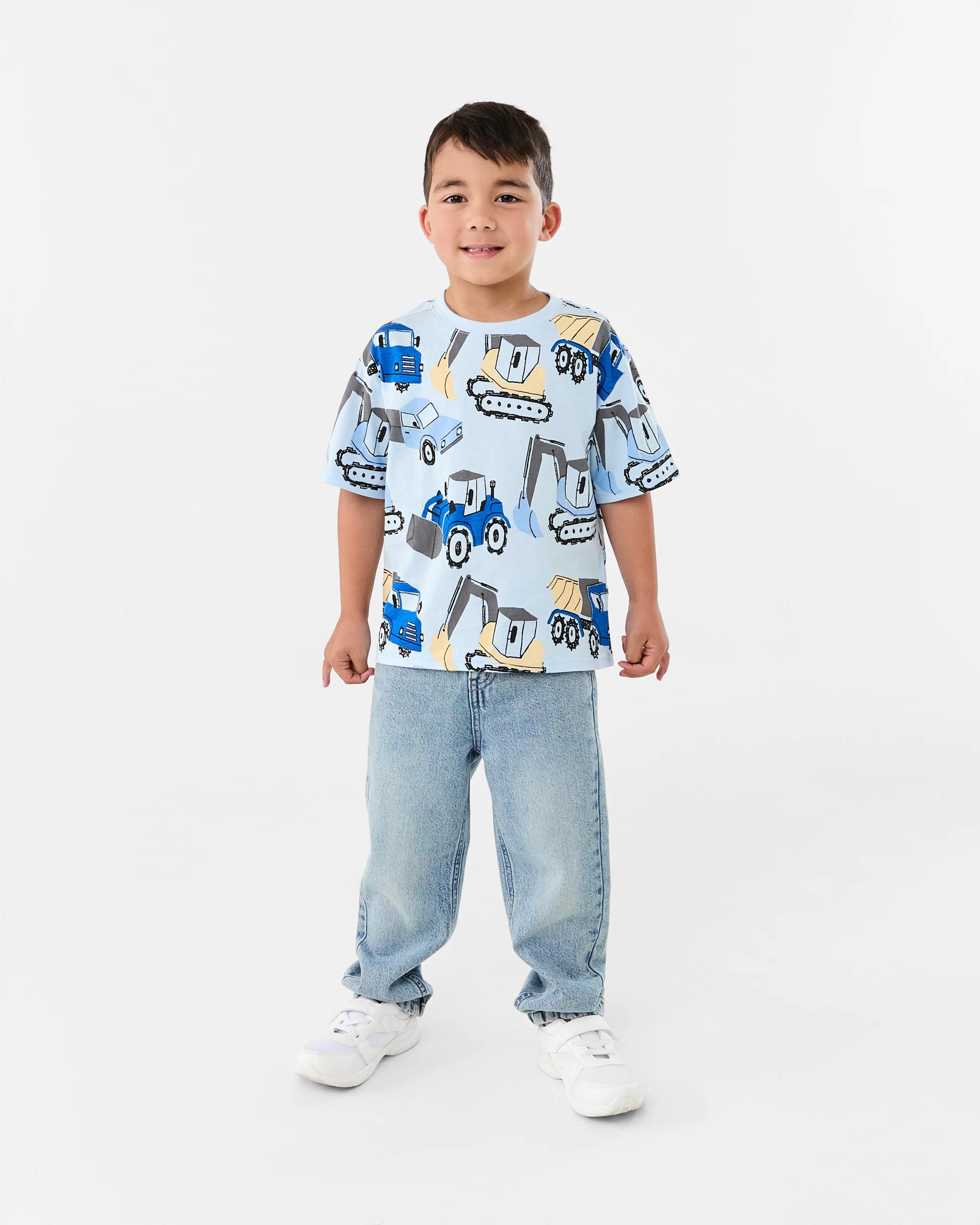6 All Over Print T-shirt Blu Dig, 6 of 7