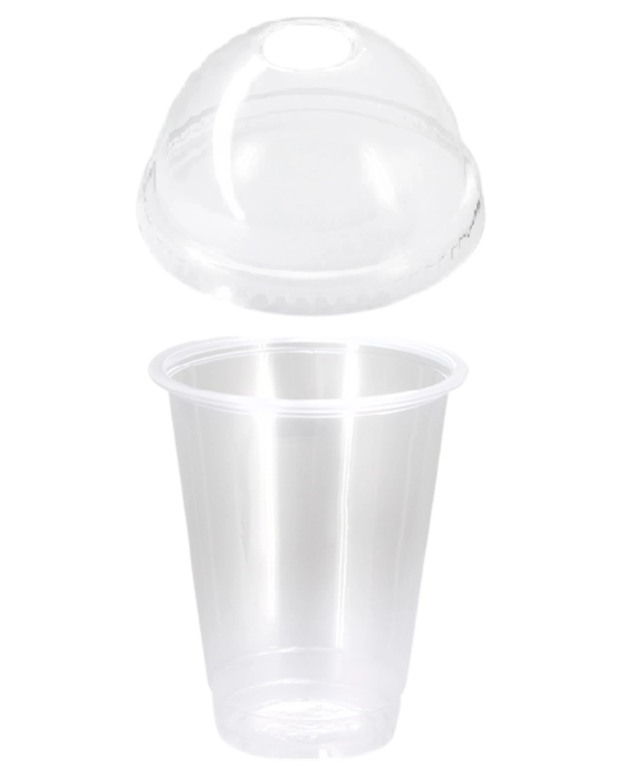 1 Huhtamaki 50 Pack Drinking Cups Clear Pp With Clear Dome Lid 22oz / 620ml - Clear, 1 of 3