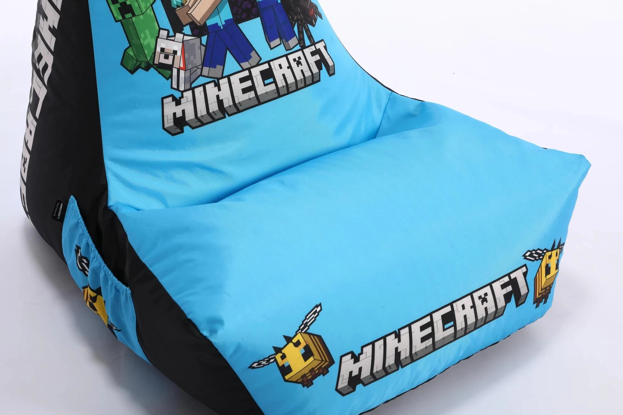 4 Minecraft High Back Bean Bag Cover - Blue, 4 of 10