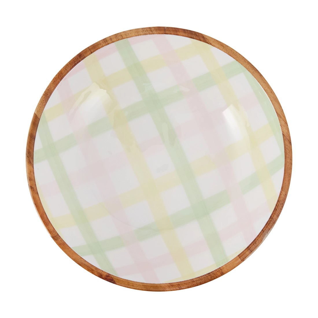 3 Check Enamel Bowl, 3 of 4