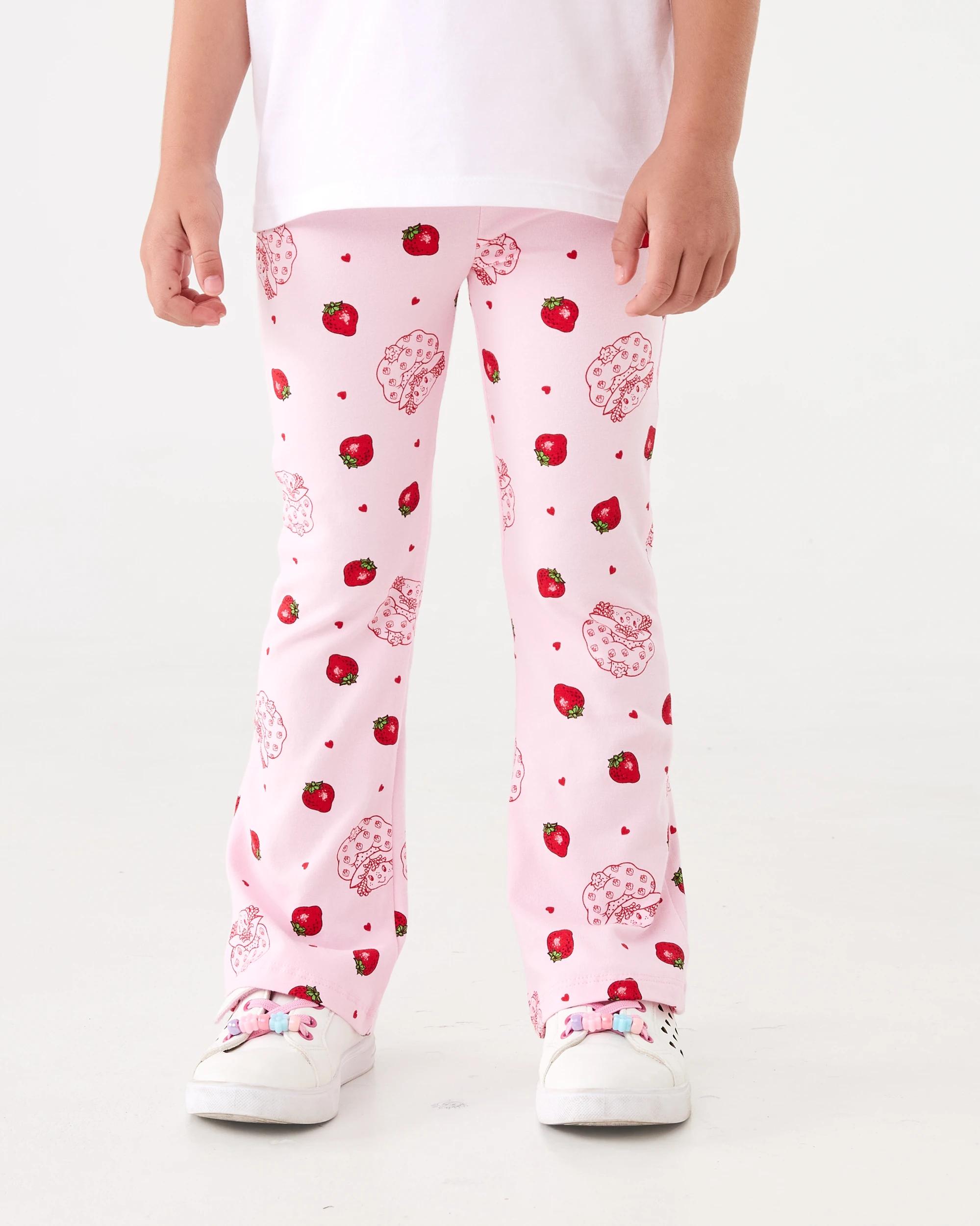 1 Strawberry Shortcake License Flare Leggings Straw Cake, 1 of 6