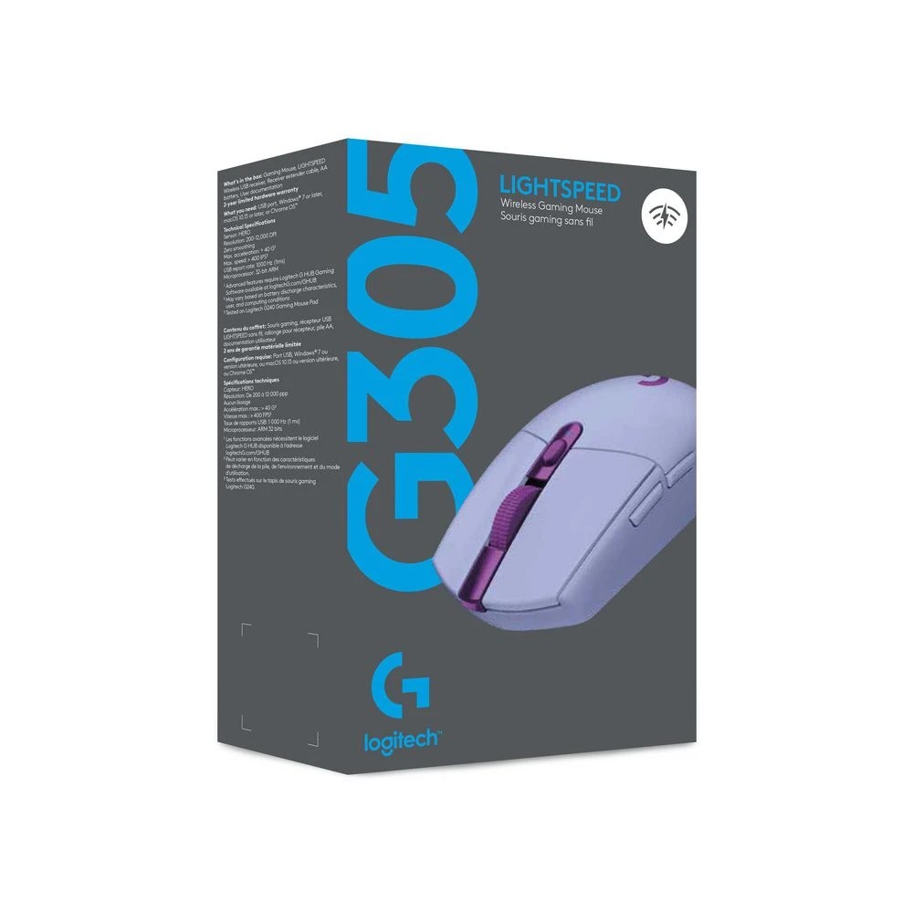 5 Logitech G305 LIGHTSPEED Wireless Gaming Mouse Lilac, 5 of 6