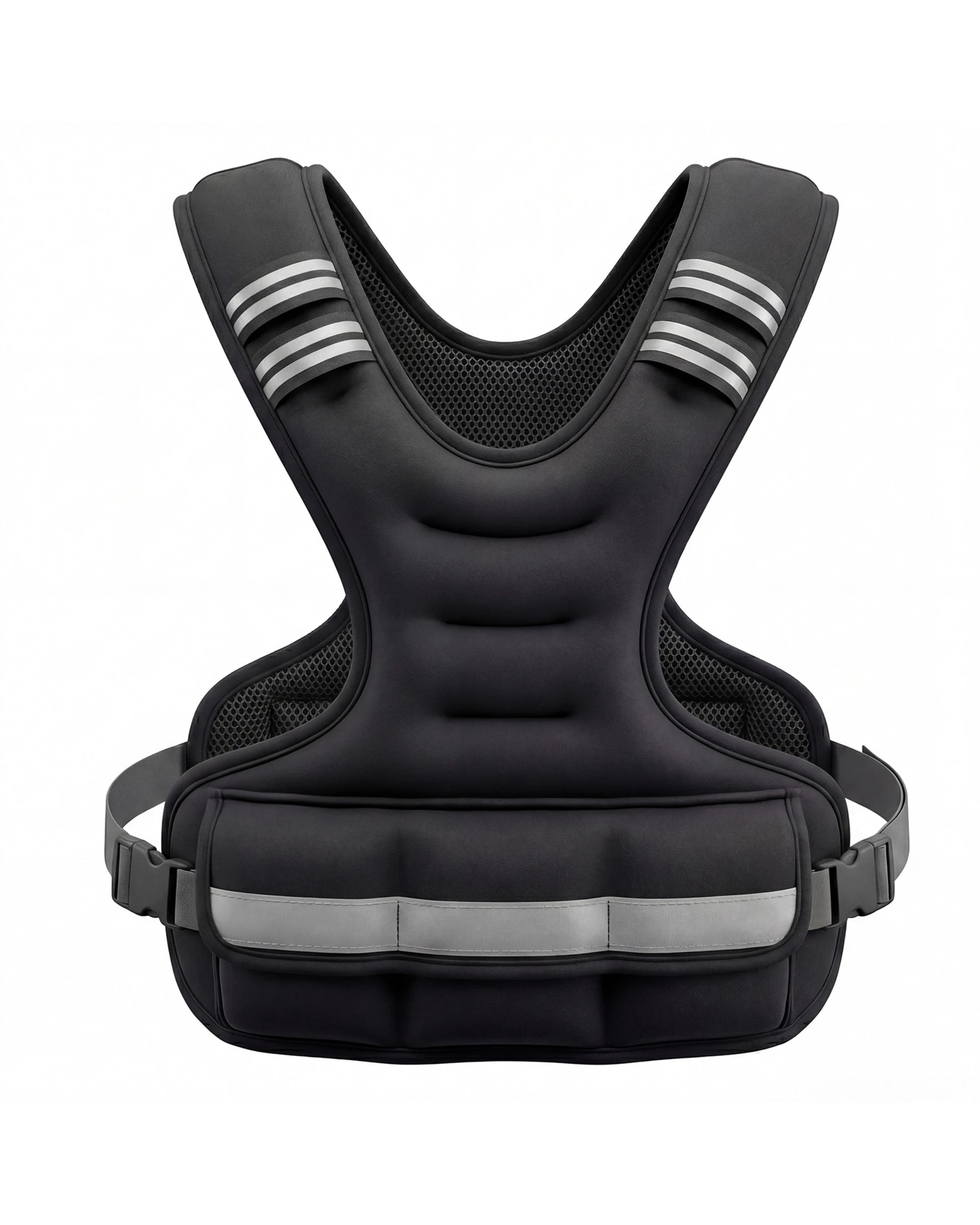 2 Advwin X Shape 10kg Weighted Vest - Black, 2 of 9